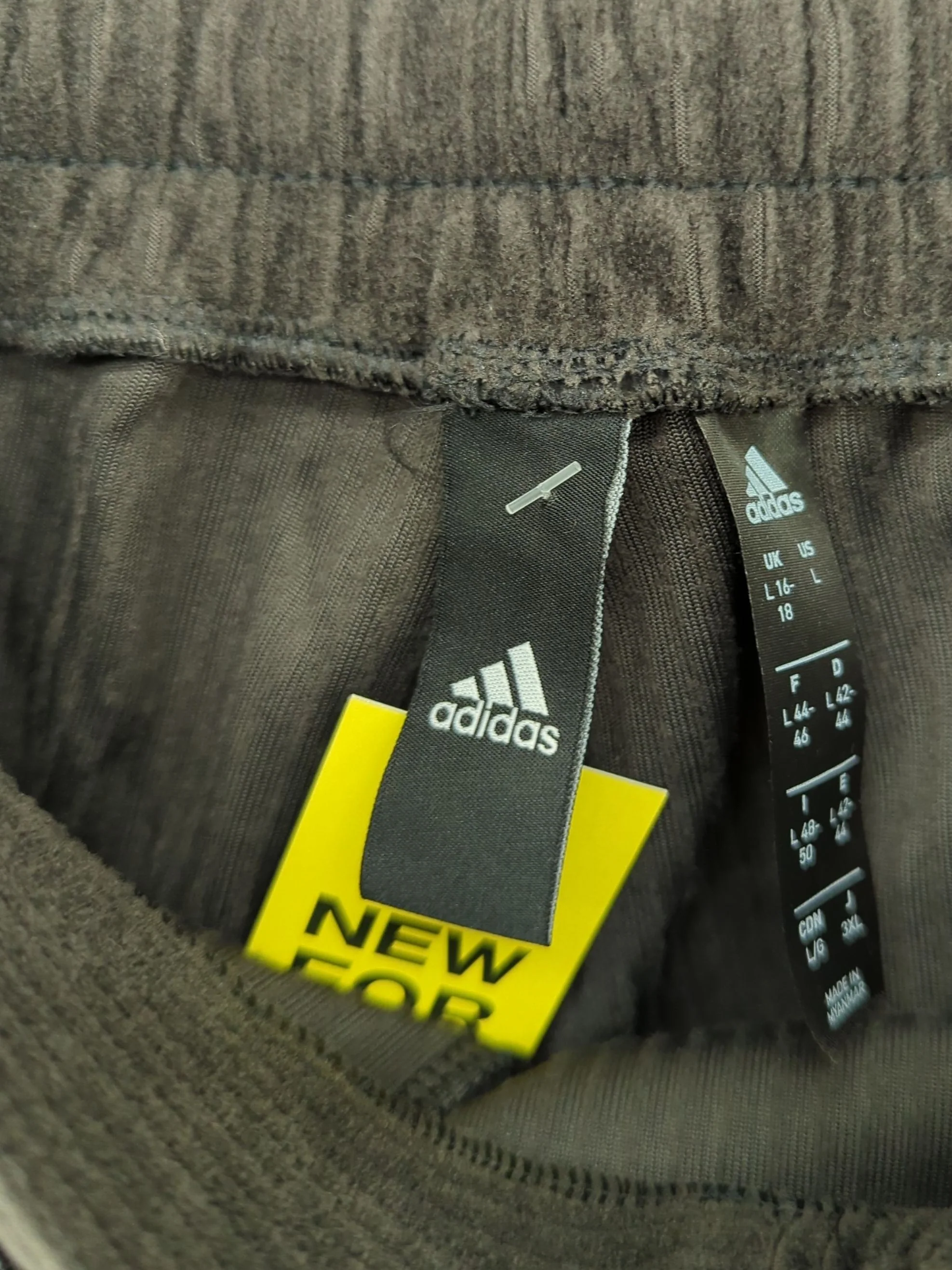 Adidas Women's Trousers UK 16 Grey 100% Polyester Flared Chino New with tags - Image 5