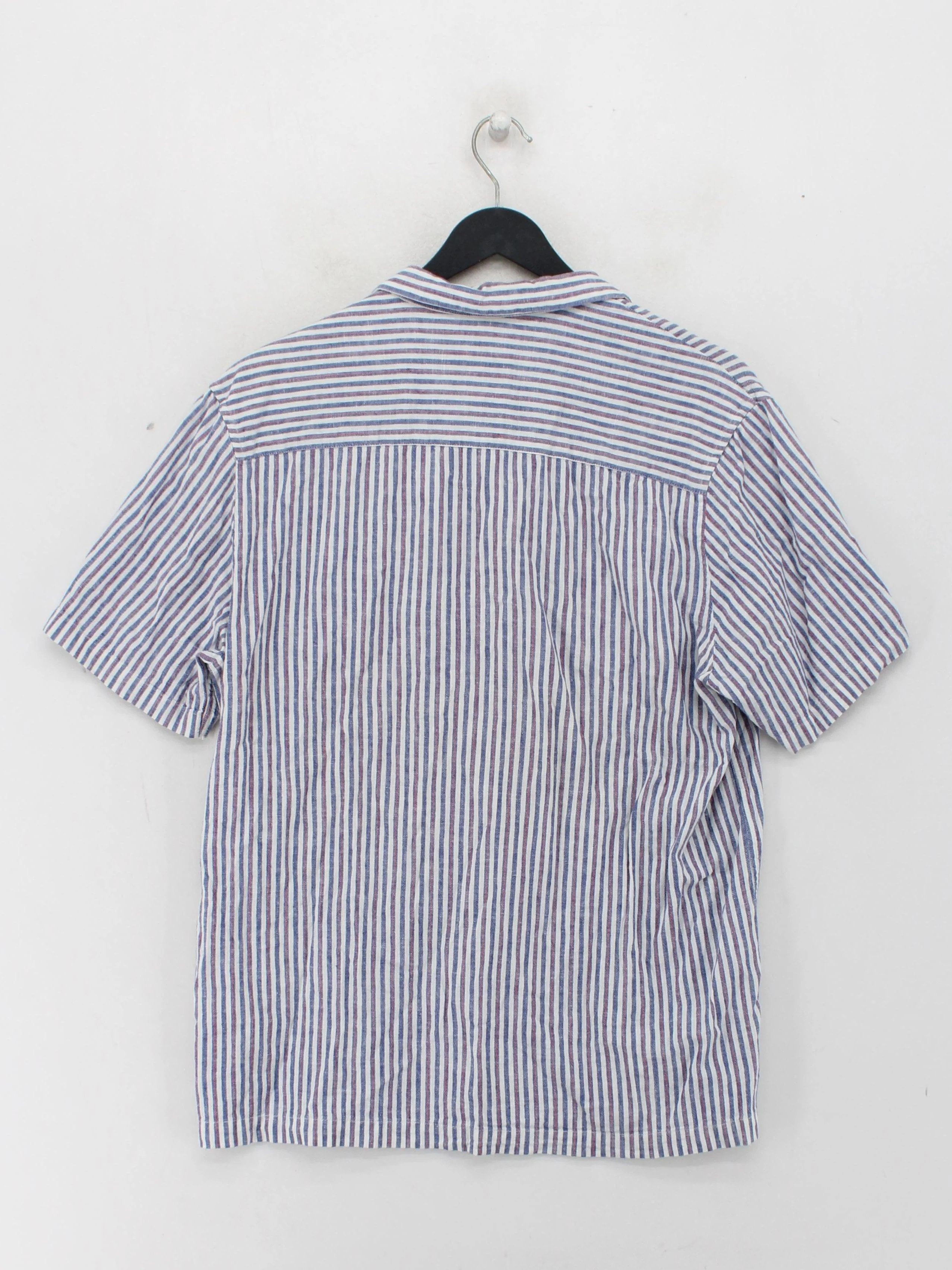 Adolfo Dominguez Men's Shirt M Multi Striped Cotton with Linen Basic - Image 2