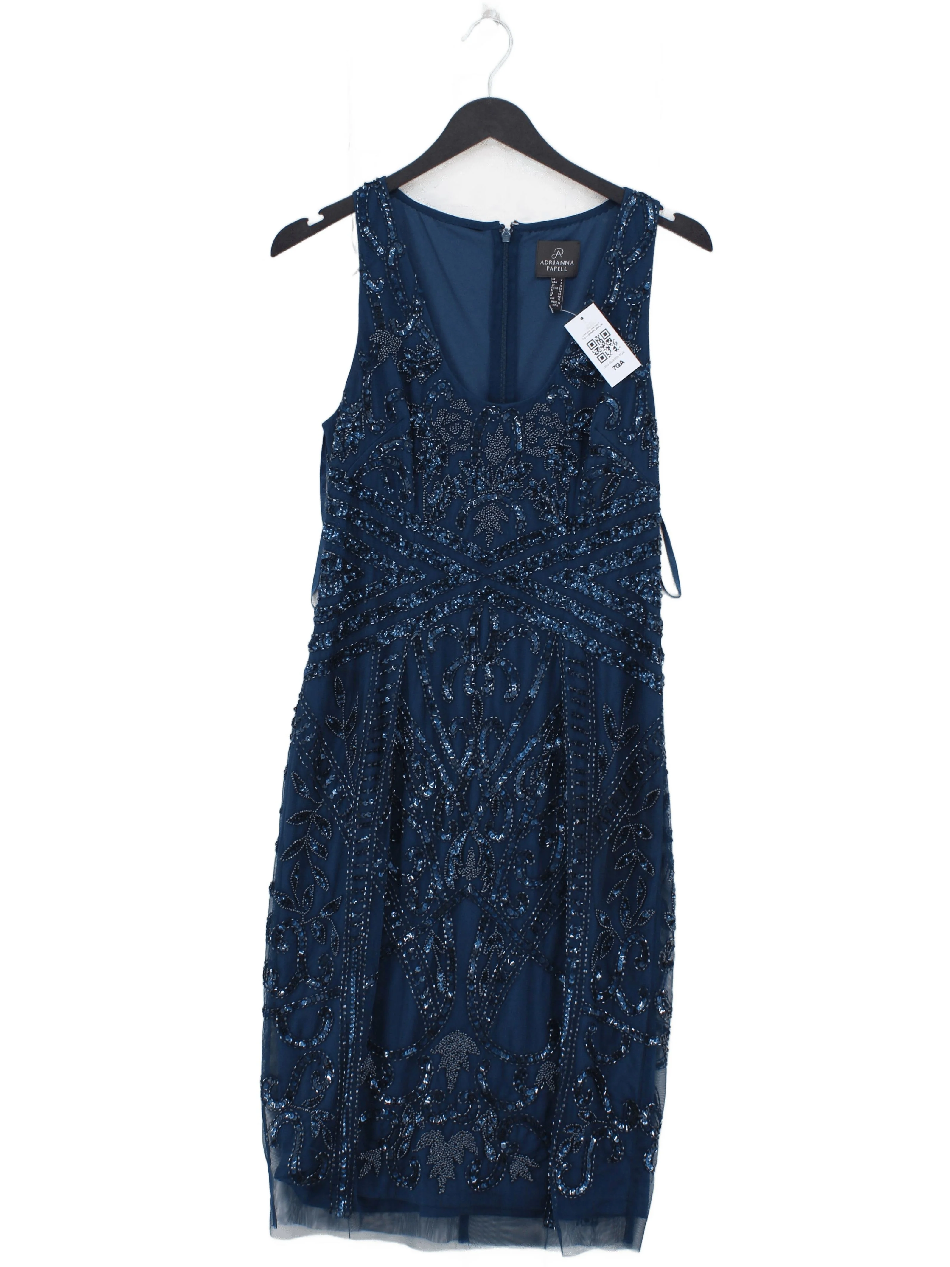 Adrianna Papell Bodycon Midi Dress UK10 in Blue