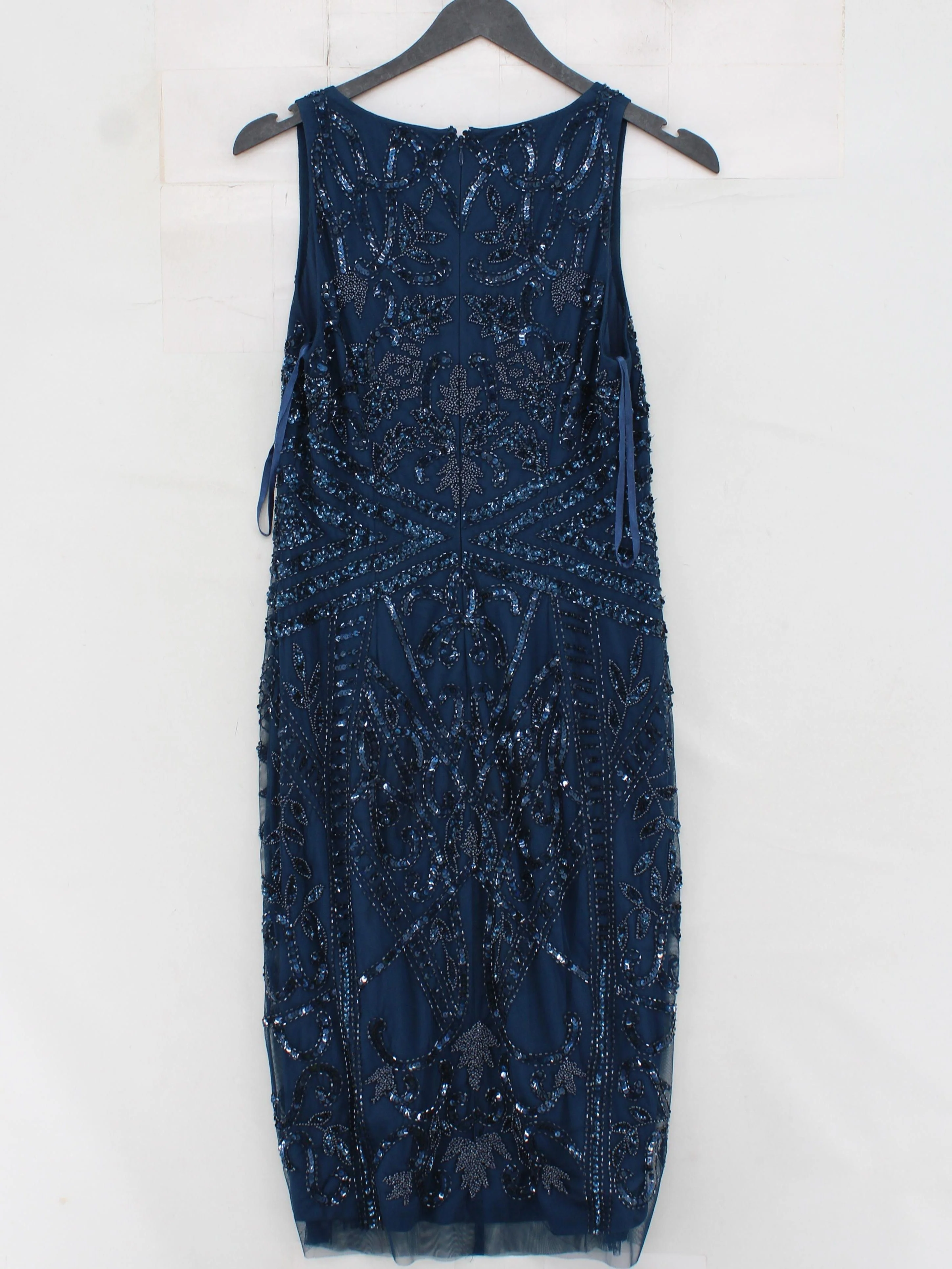 Adrianna Papell Bodycon Midi Dress UK10 in Blue - Image 2