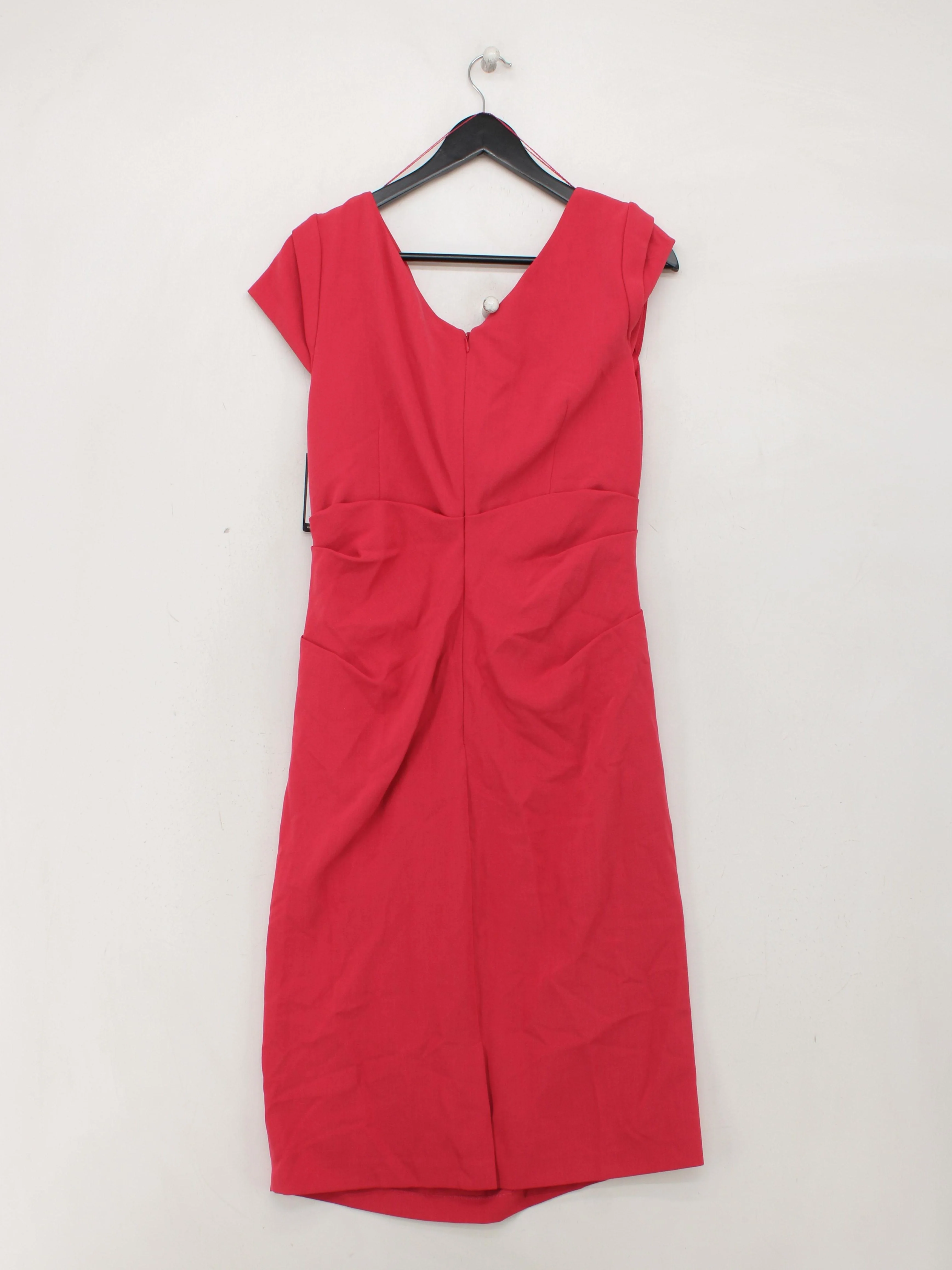 Adrianna Papell Bodycon Midi Dress UK18 in Red - Image 2