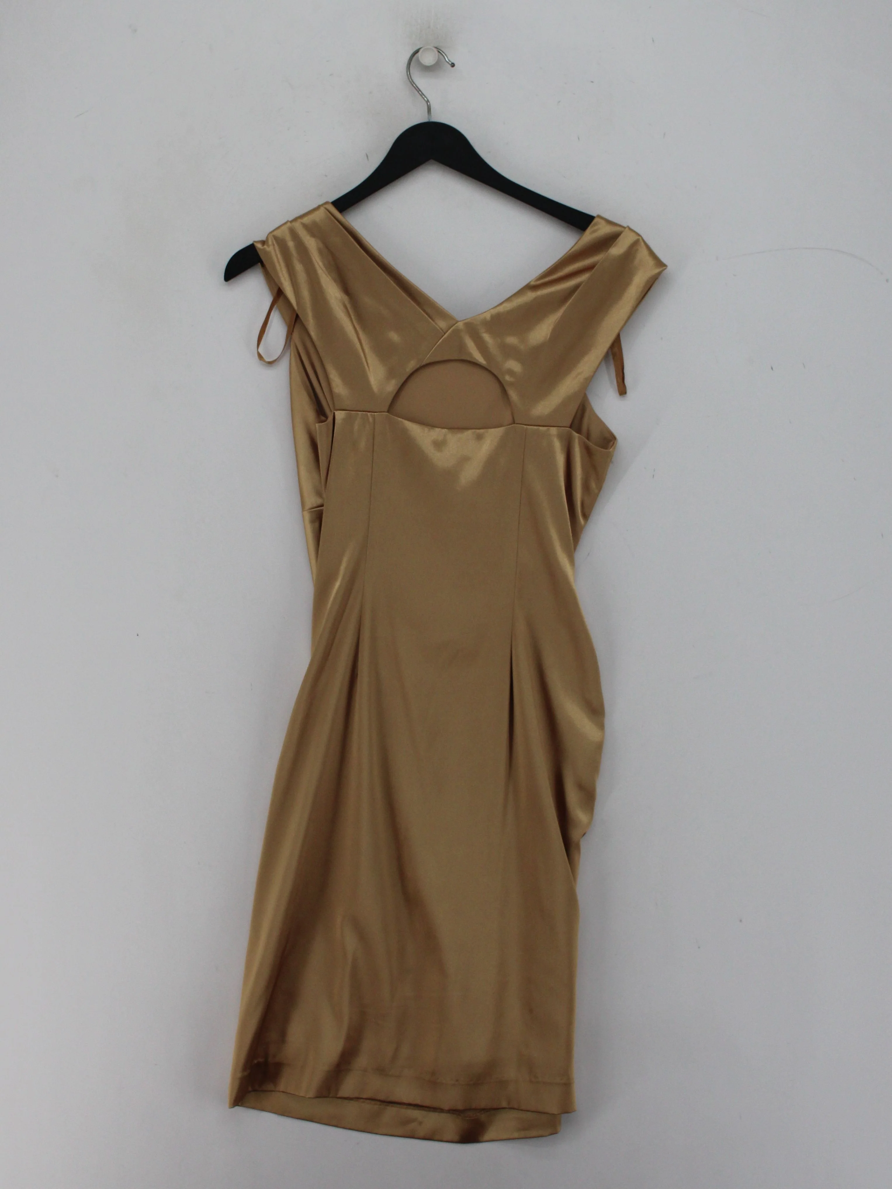 Adrianna Papell Bodycon Mini Dress in Gold - Image 2
