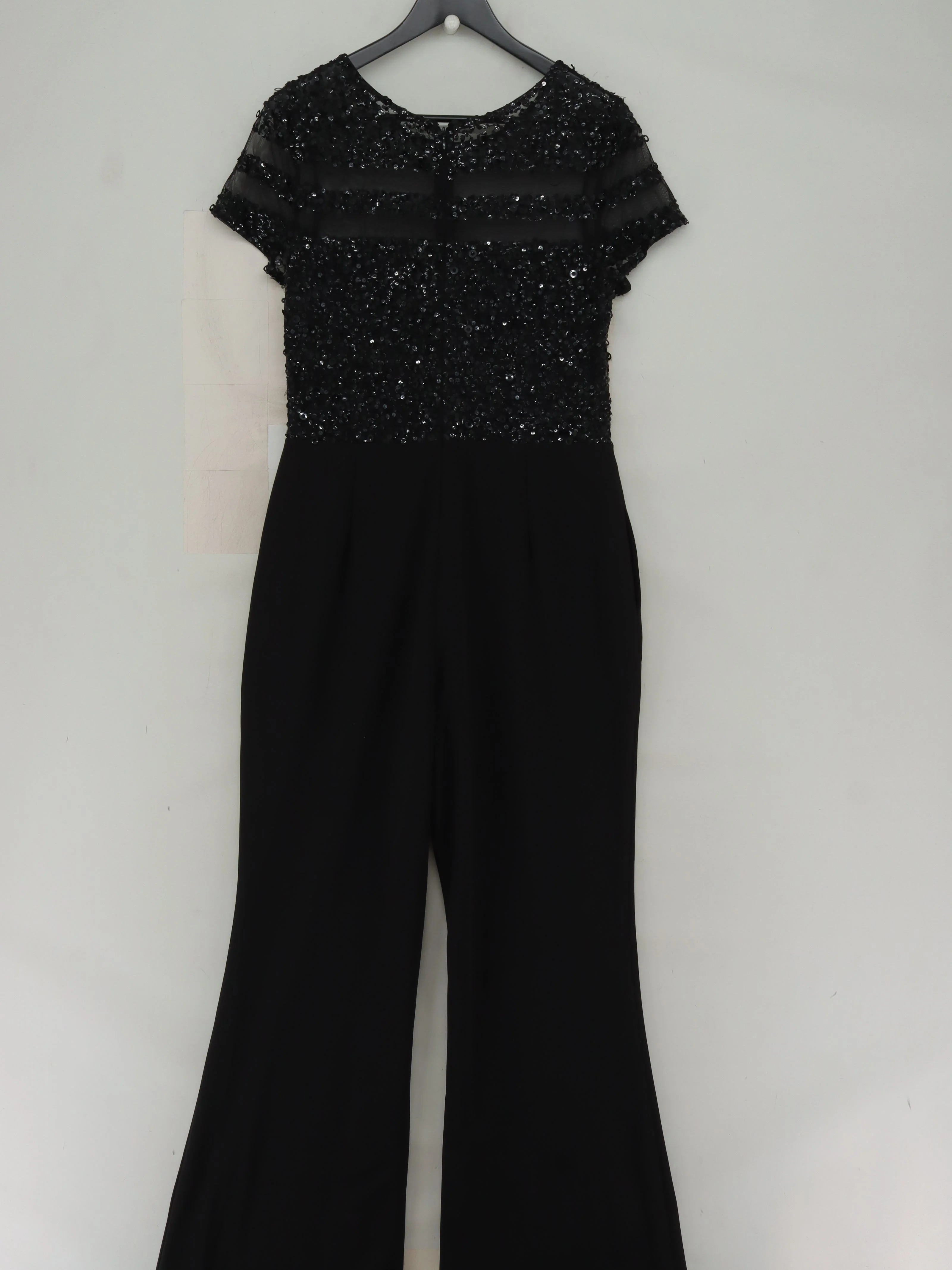 Adrianna Papell Women's Jumpsuit UK 16 Black Polyester with Spandex Jumpsuit - Image 2