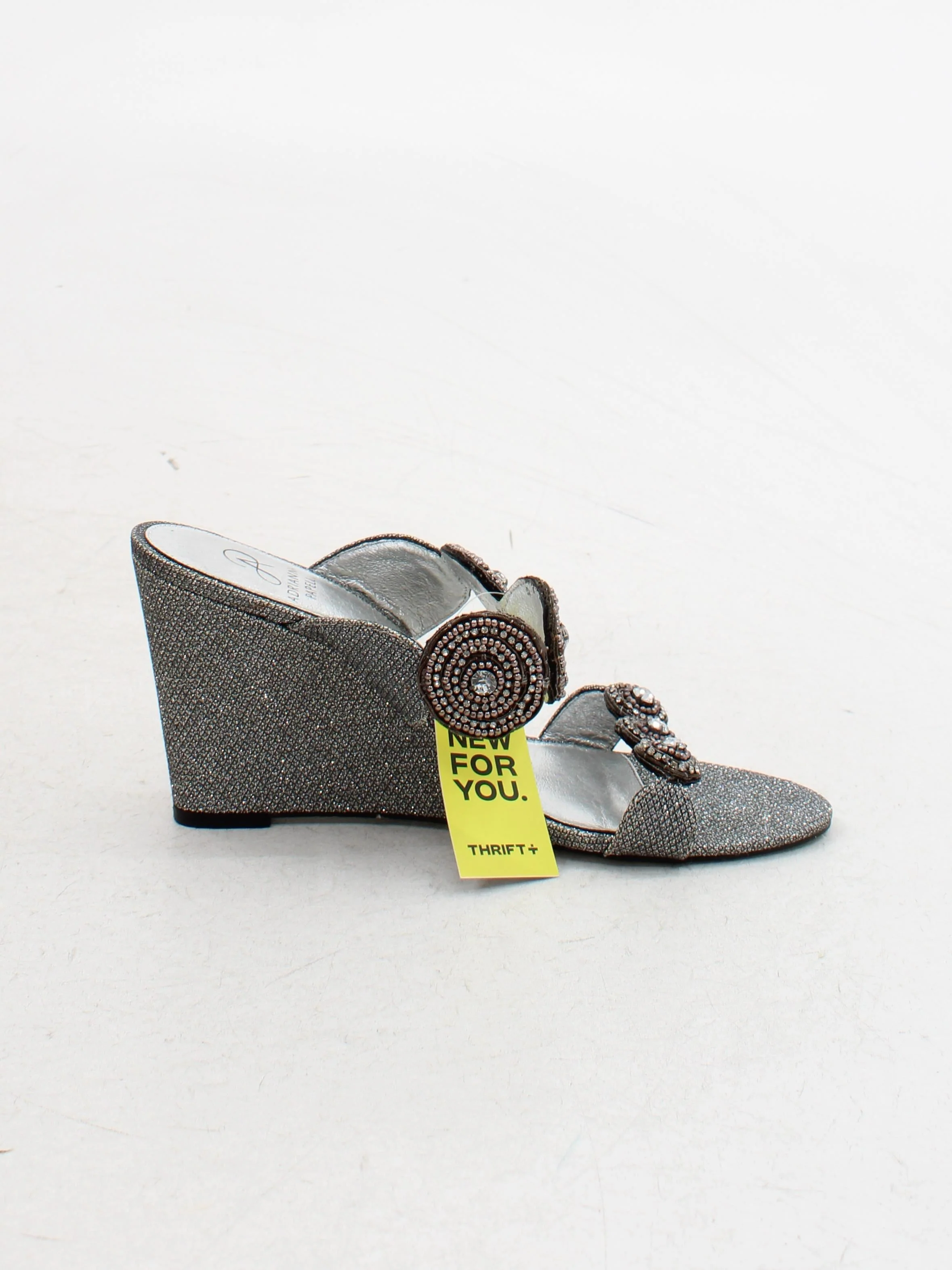 Adrianna Papell Women's Sandals UK 5.5 Silver 100% Leather Slider - Image 5