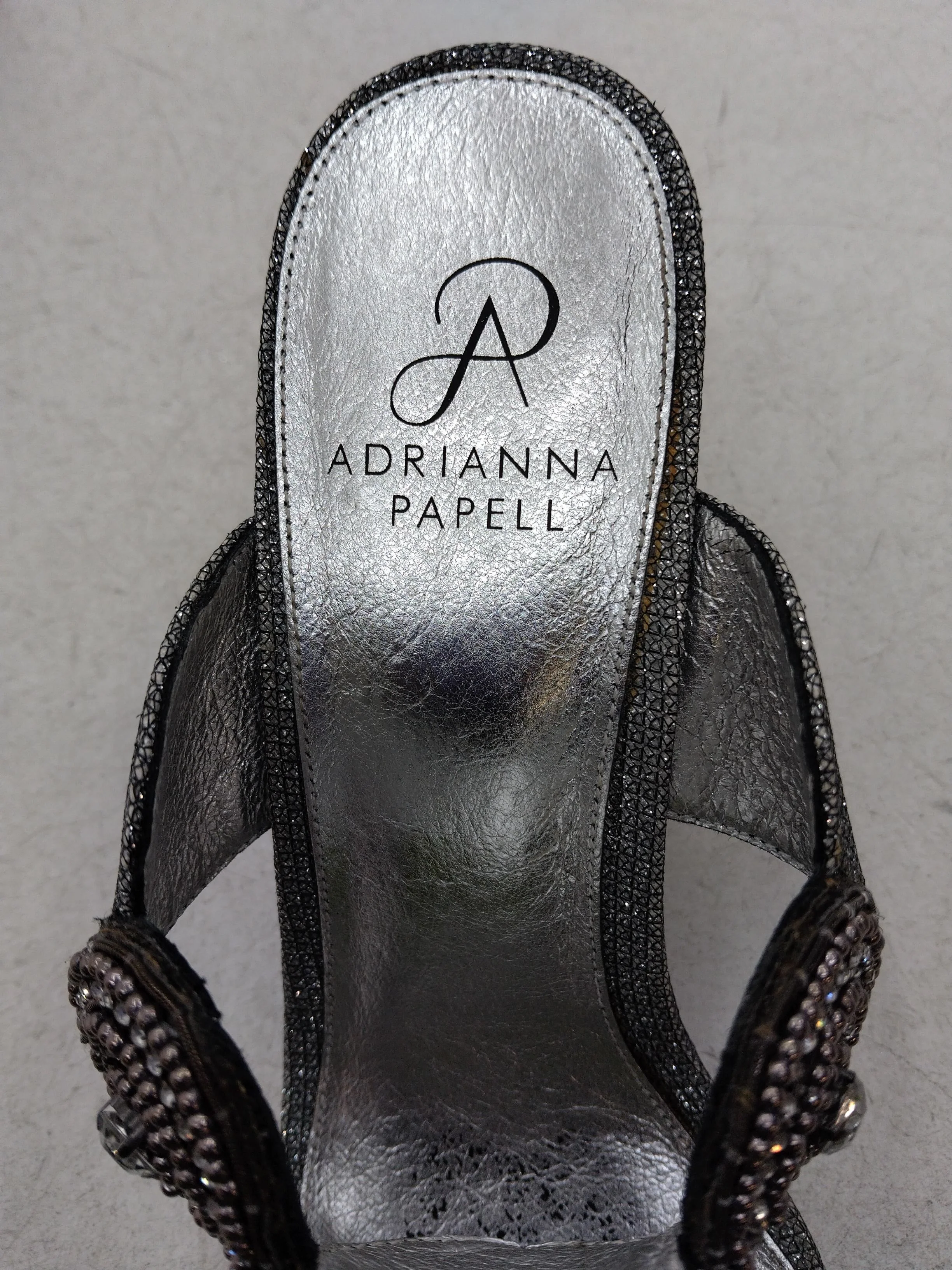 Adrianna Papell Women's Sandals UK 5.5 Silver 100% Leather Slider - Image 6
