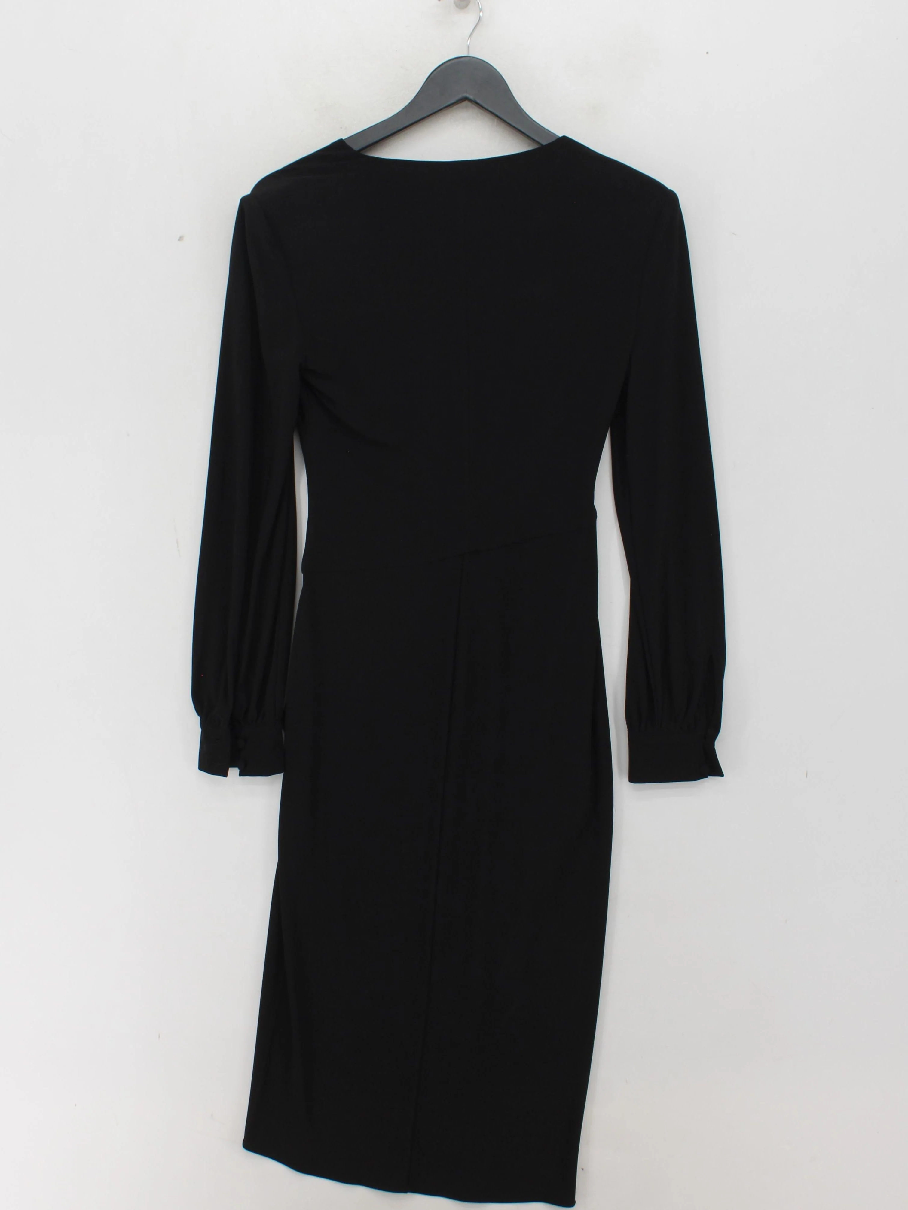 Adrianna Papell Wrap Midi Dress UK6 in Black - Image 2
