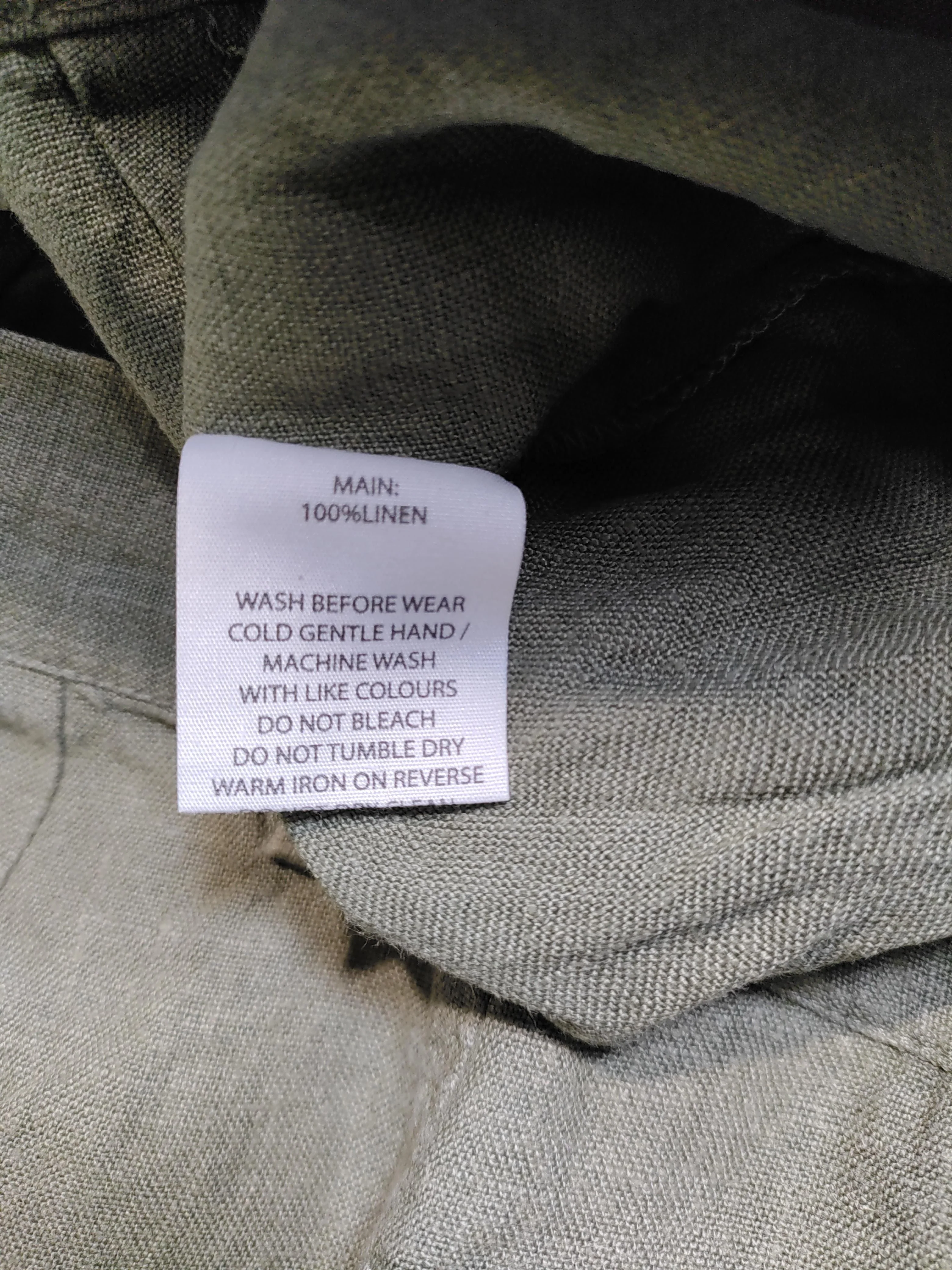 AERE Women's Trousers UK 10 Green 100% Linen Tapered Cropped - Image 6