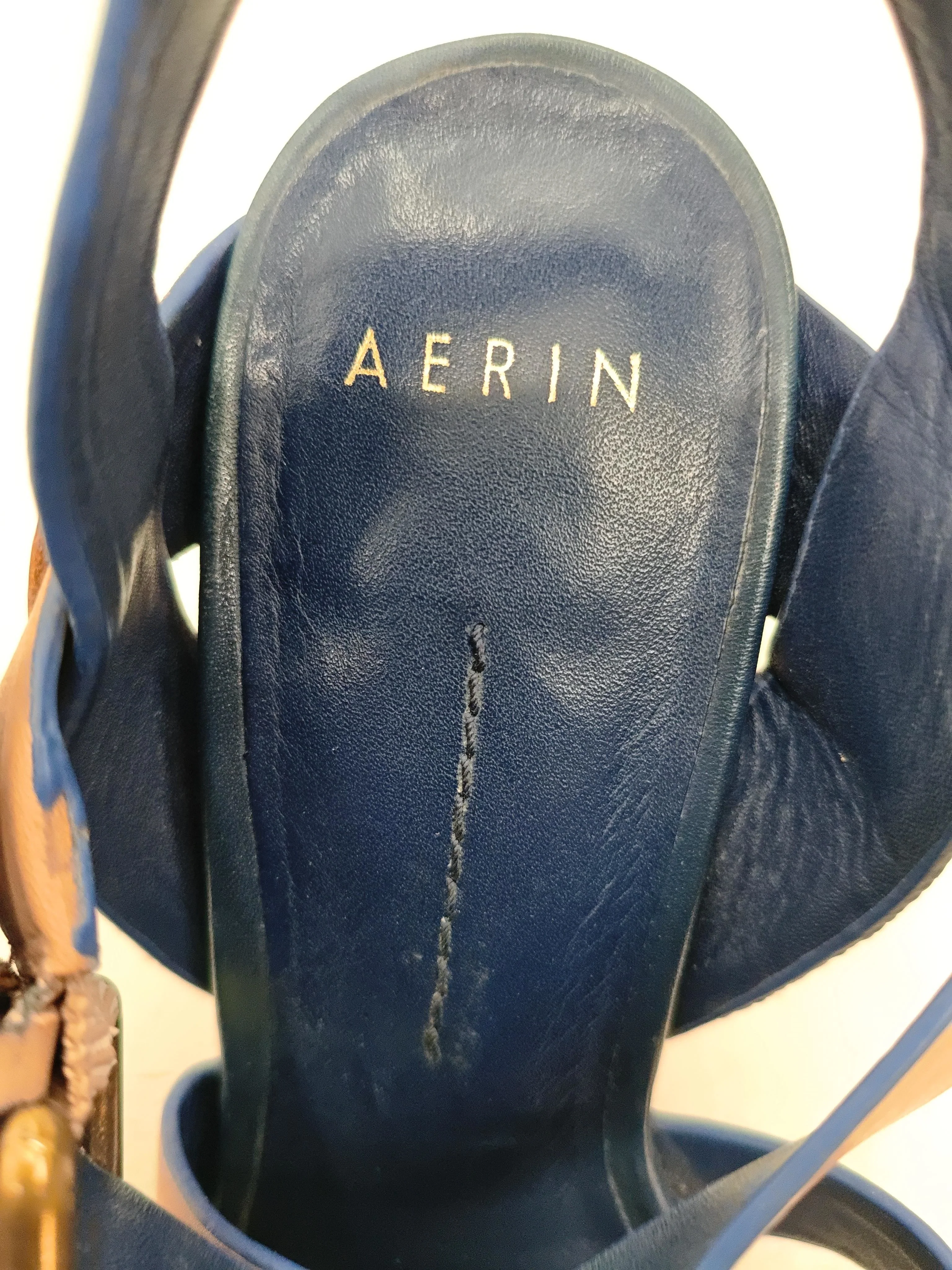 Aerin Women's Sandals UK 7 Tan 100% Leather Strappy - Image 6