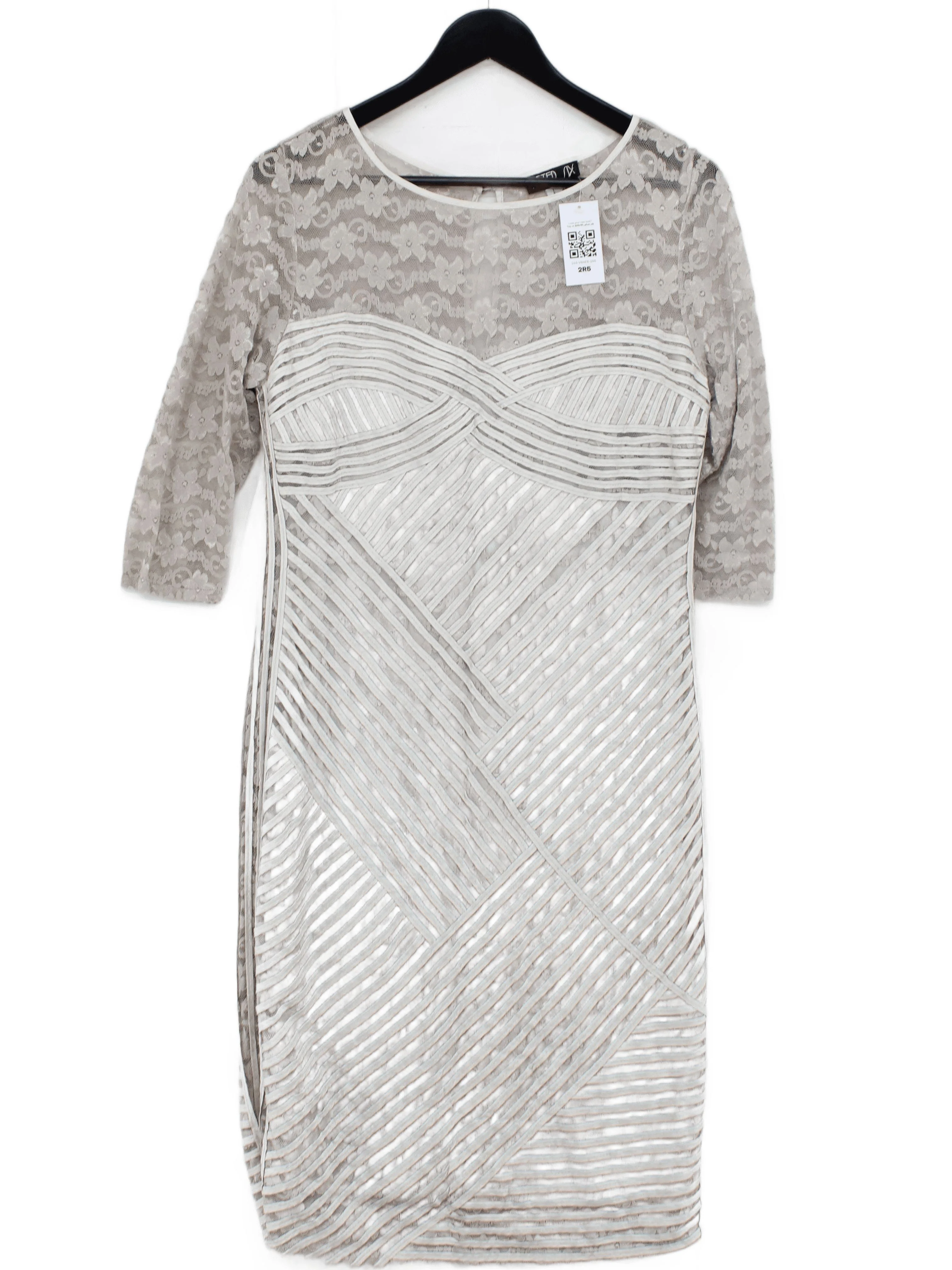After Six Bodycon Midi Dress UK14 in Grey