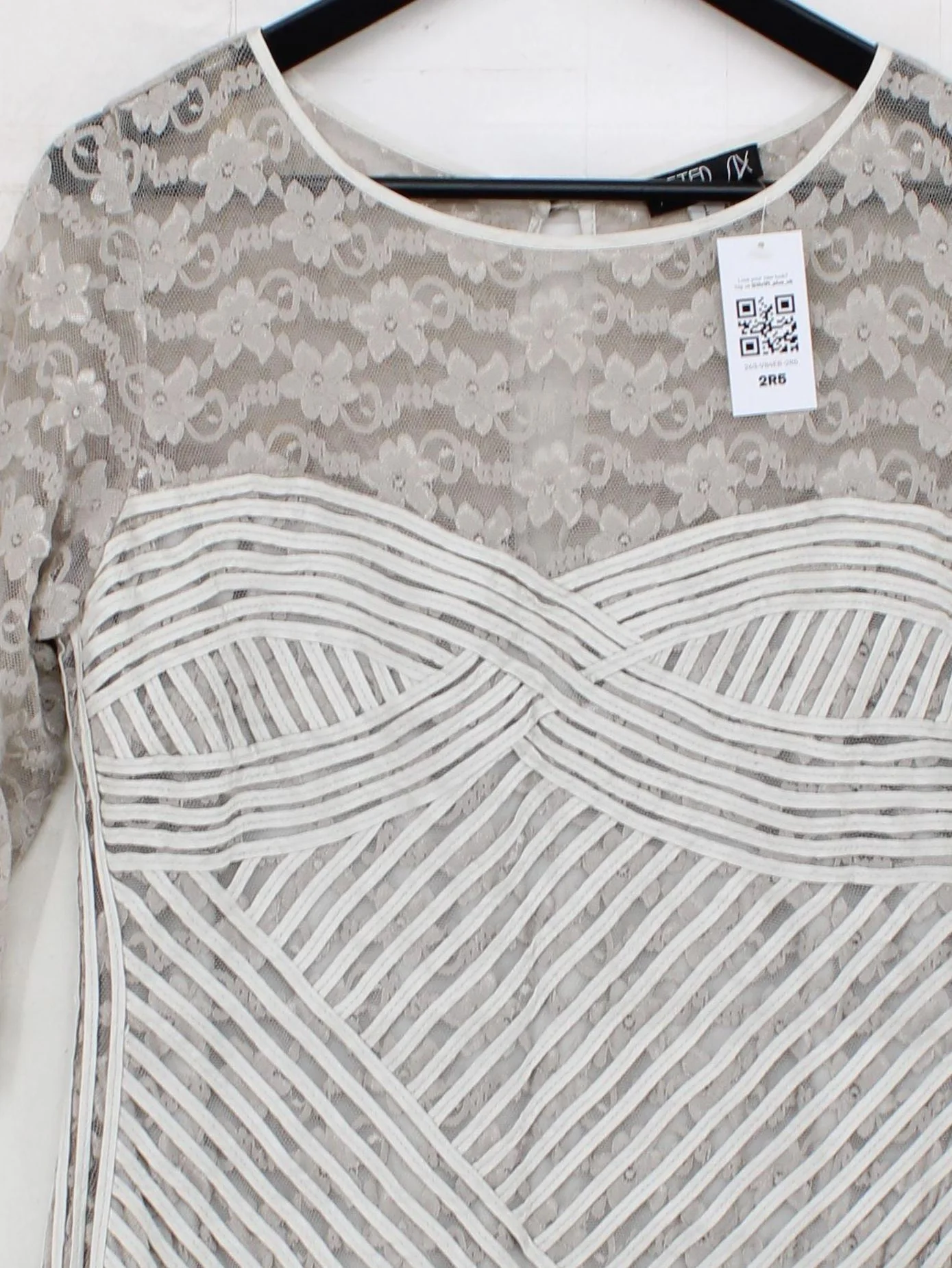 After Six Bodycon Midi Dress UK14 in Grey - Image 3