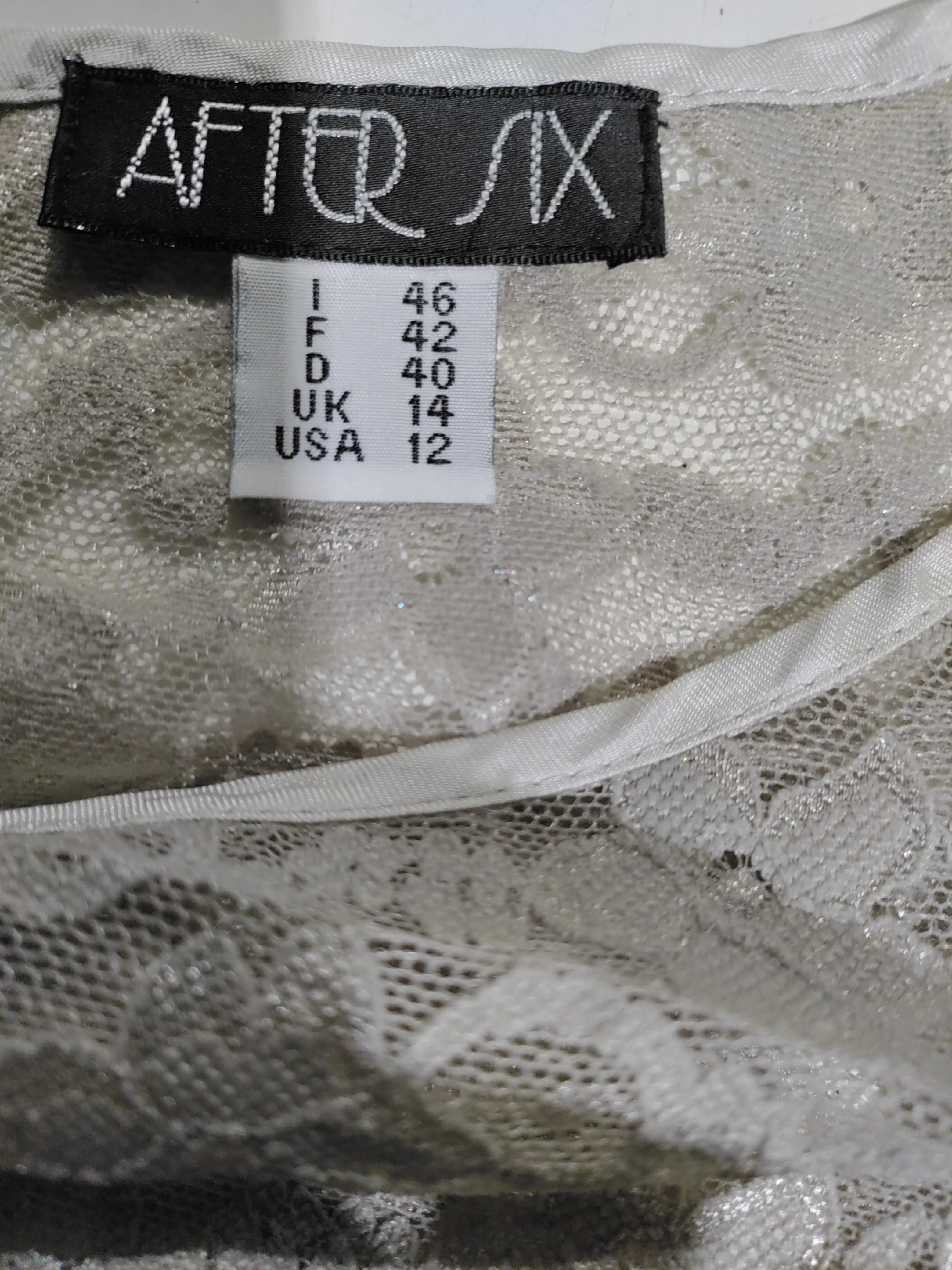 After Six Bodycon Midi Dress UK14 in Grey - Image 5