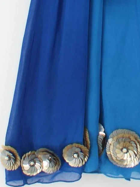 Aftershock A-Line Mini Dress L in Blue - Image 4