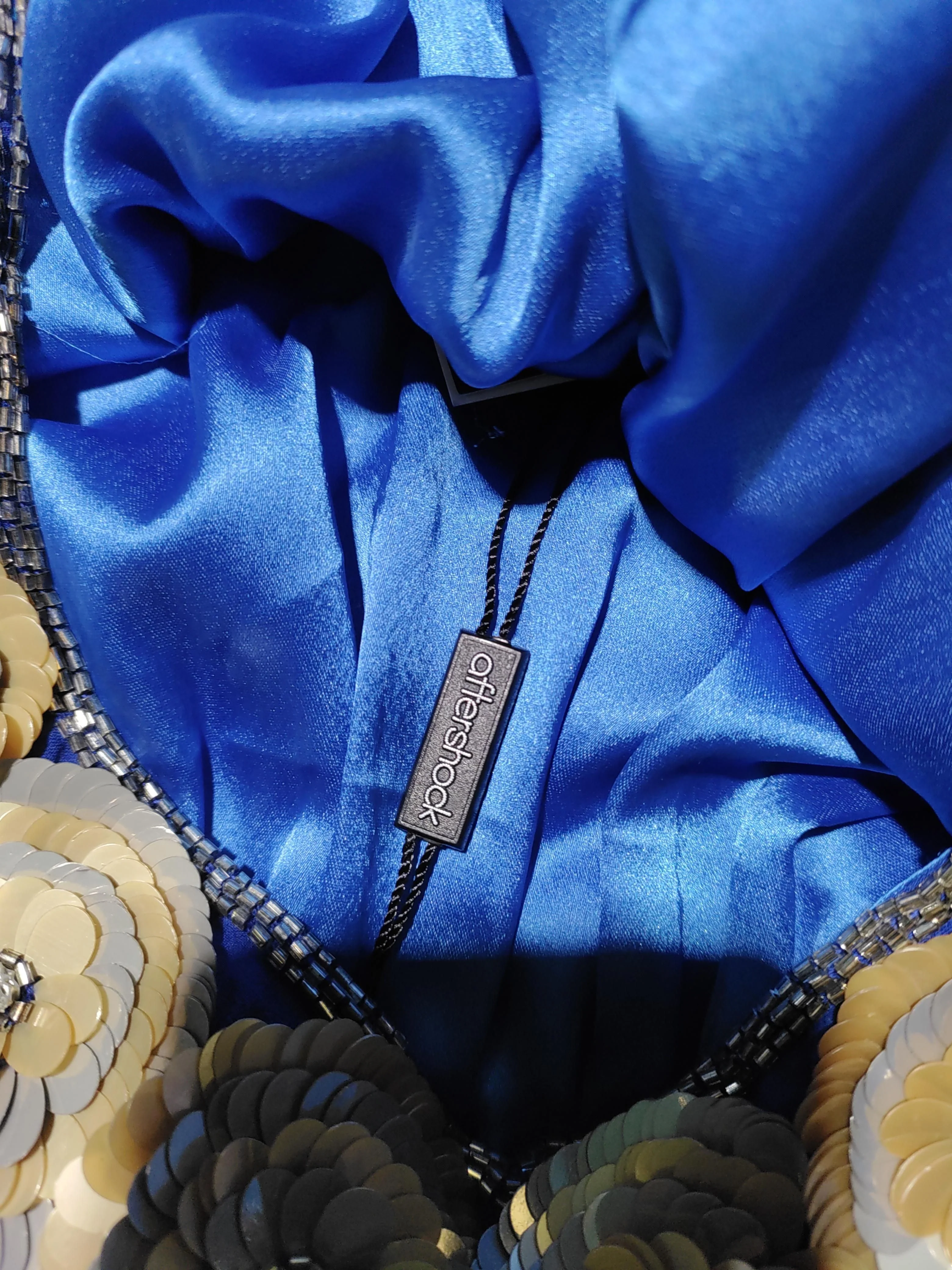 Aftershock A-Line Mini Dress L in Blue - Image 5