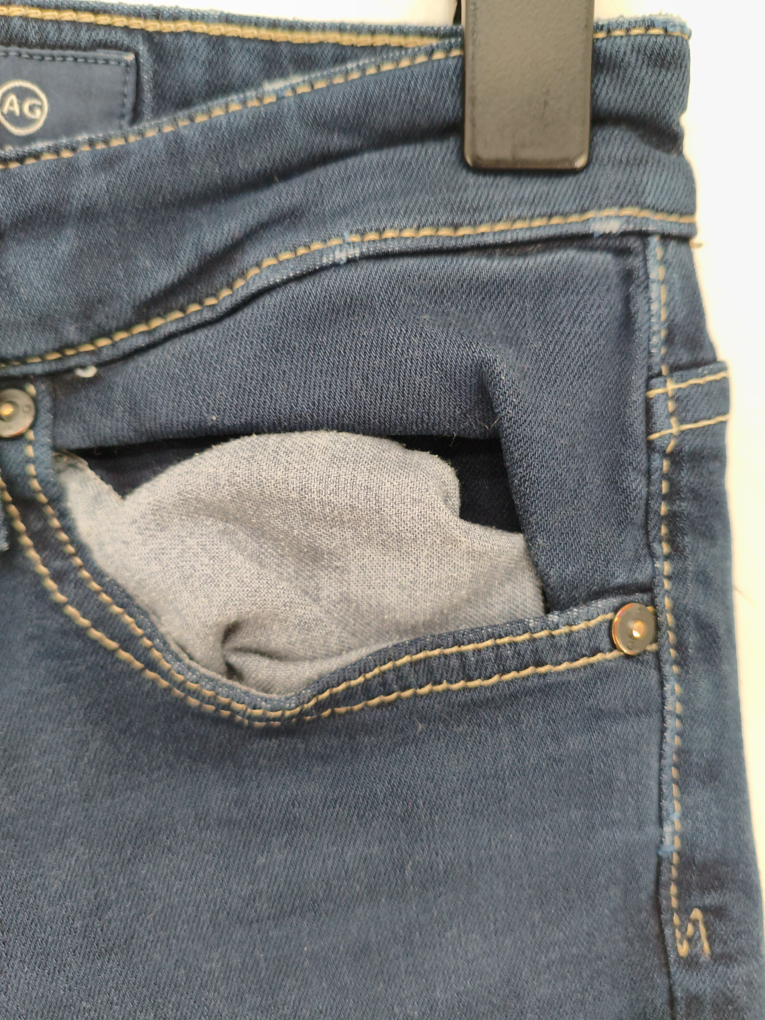 AG Adriano Goldschmied Men's Jeans W 25 in Blue Cotton - Image 5