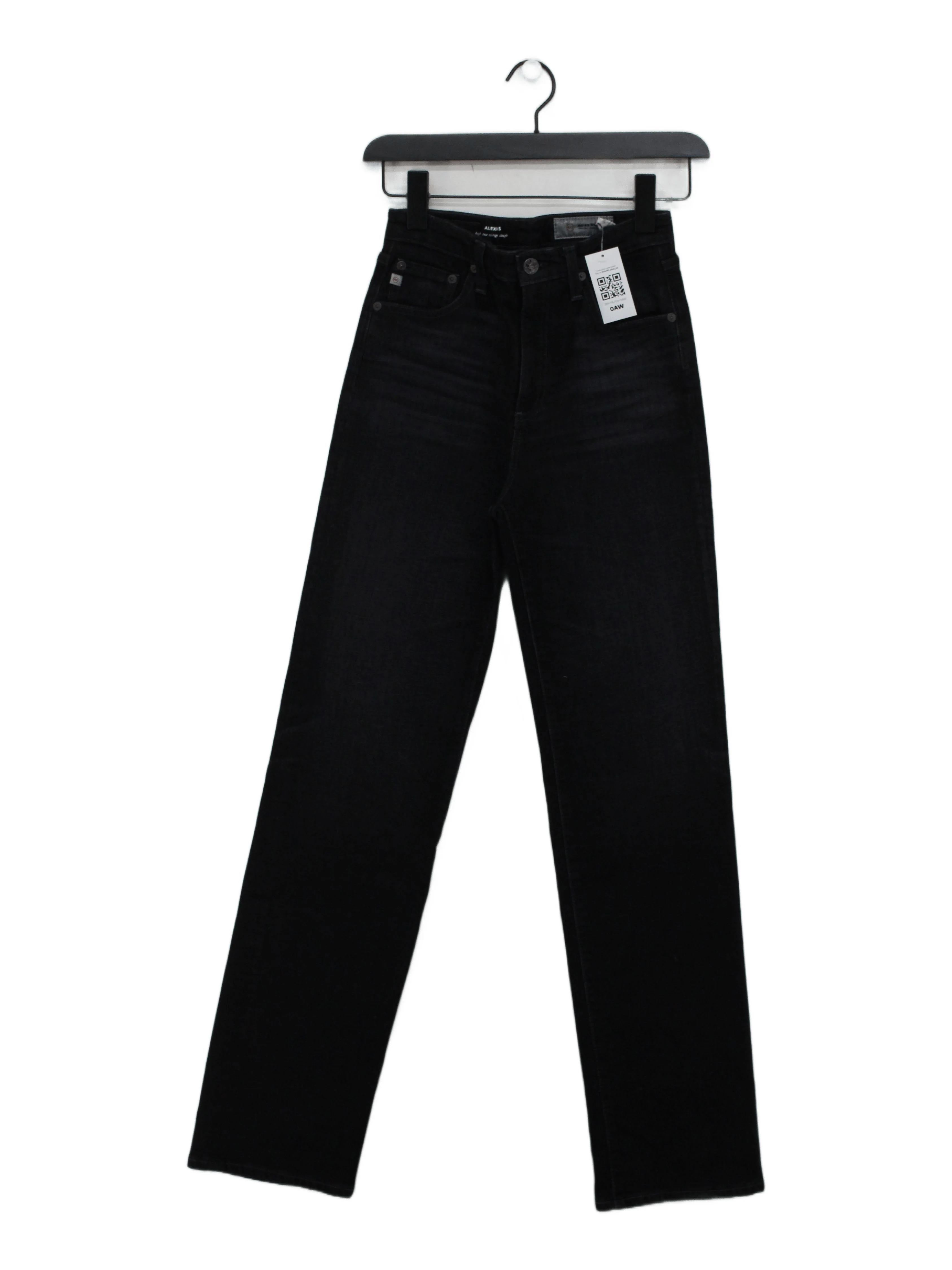 AG Adriano Goldschmied Women's Jeans W 26 in Black Cotton