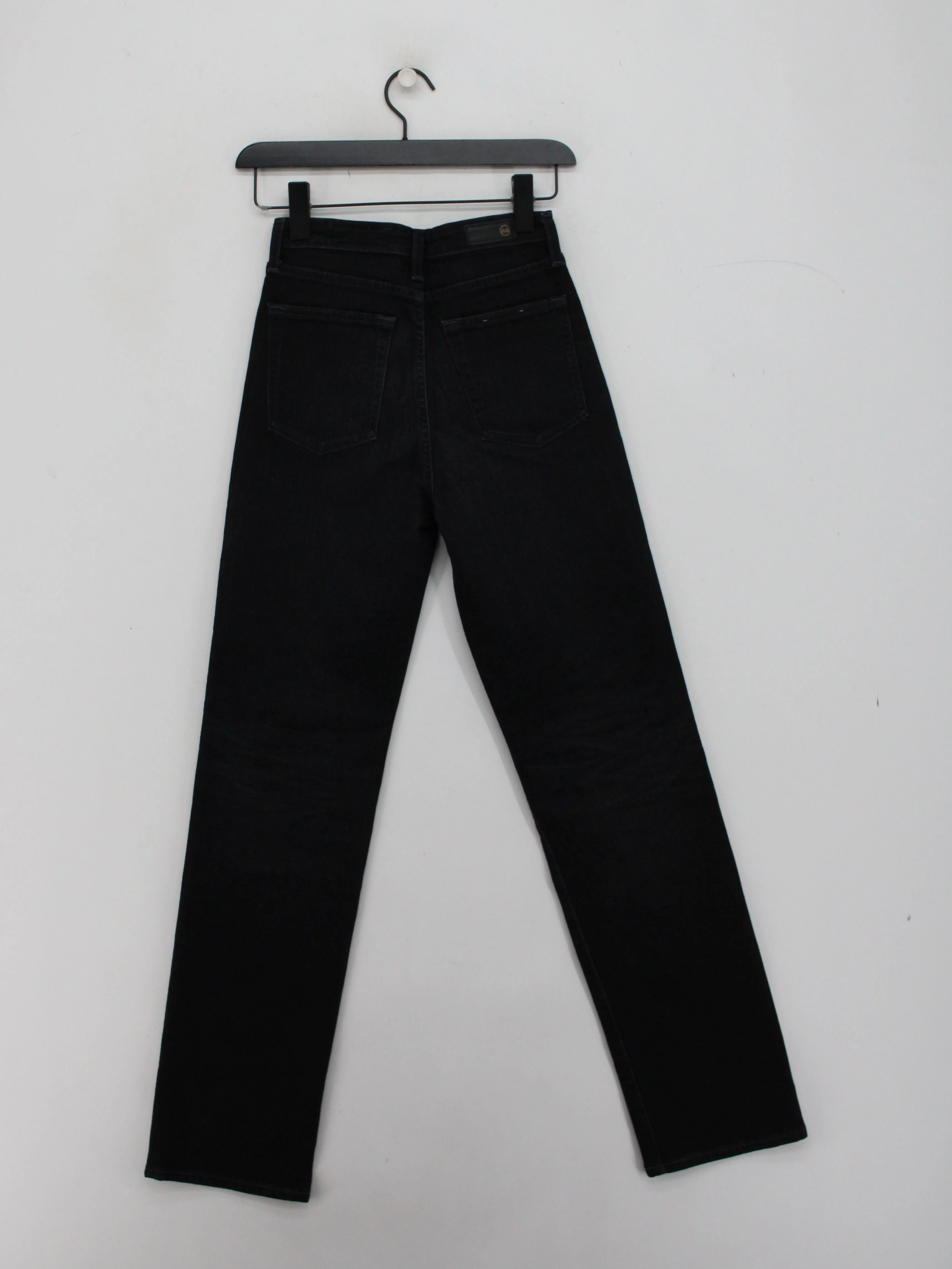 AG Adriano Goldschmied Women's Jeans W 26 in Black Cotton - Image 2
