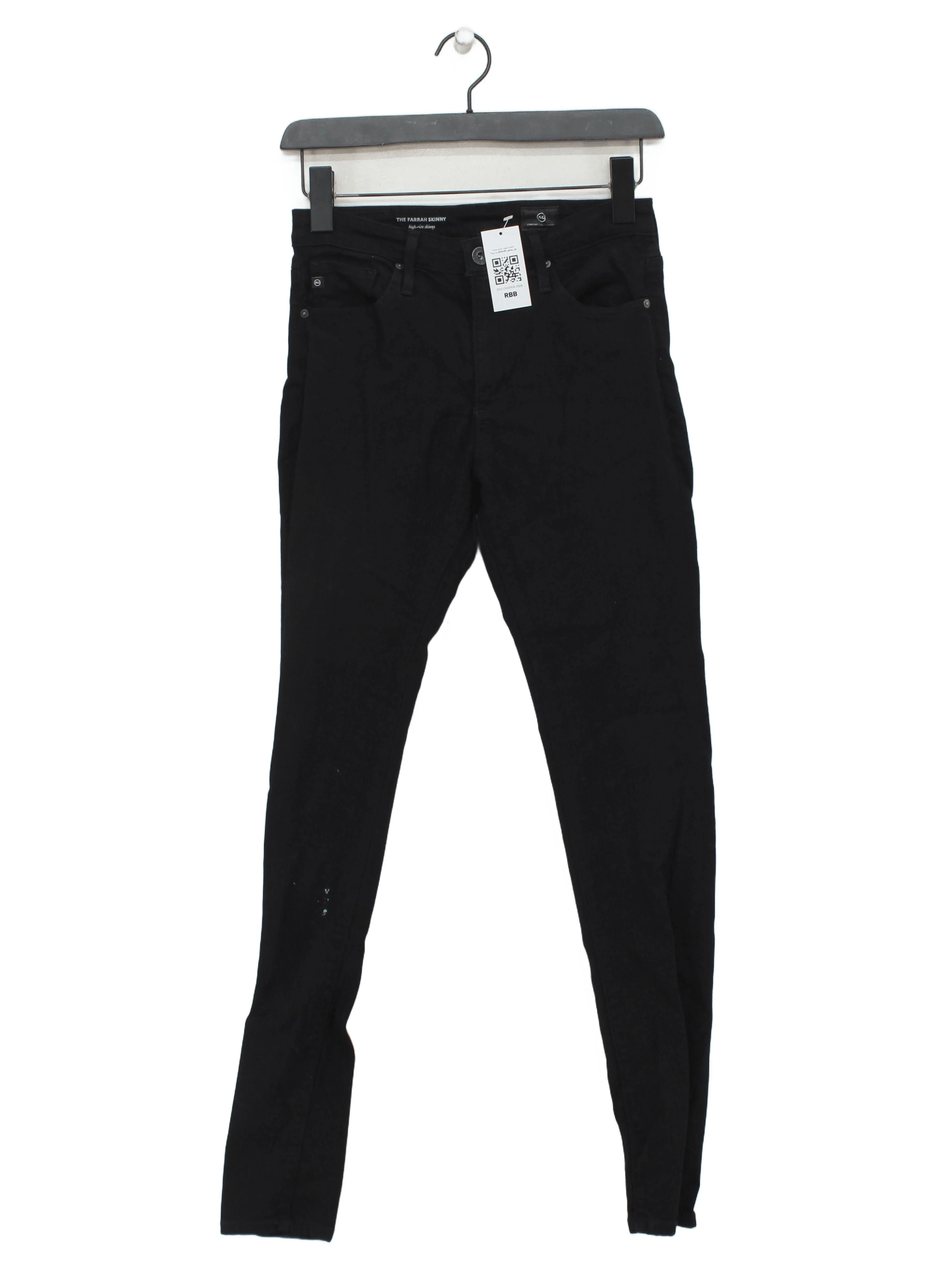 AG Adriano Goldschmied Women's Jeans W 26 in Black Viscose