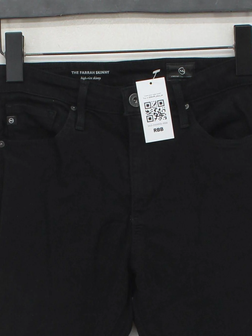 AG Adriano Goldschmied Women's Jeans W 26 in Black Viscose - Image 3
