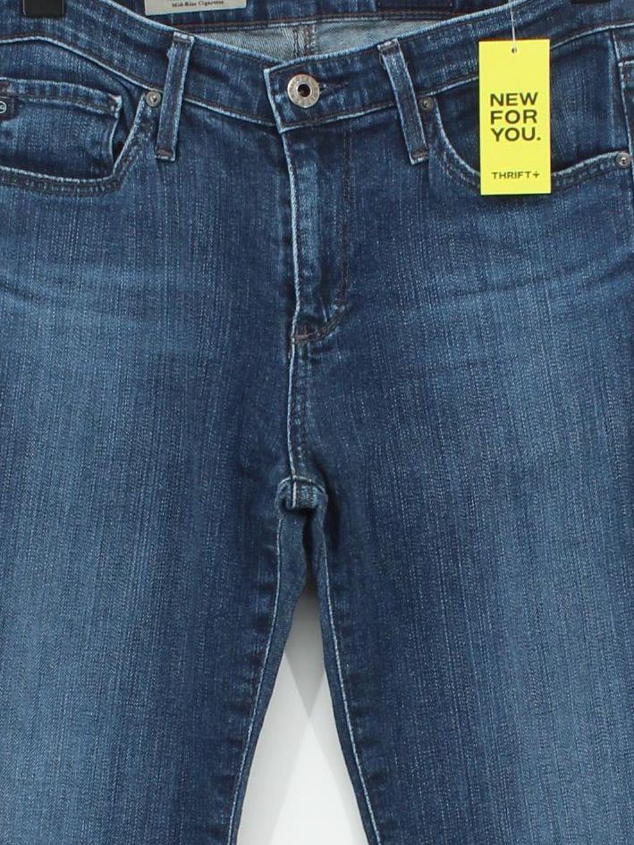 AG Adriano Goldschmied Women's Jeans W 26 in Blue Cotton - Image 3