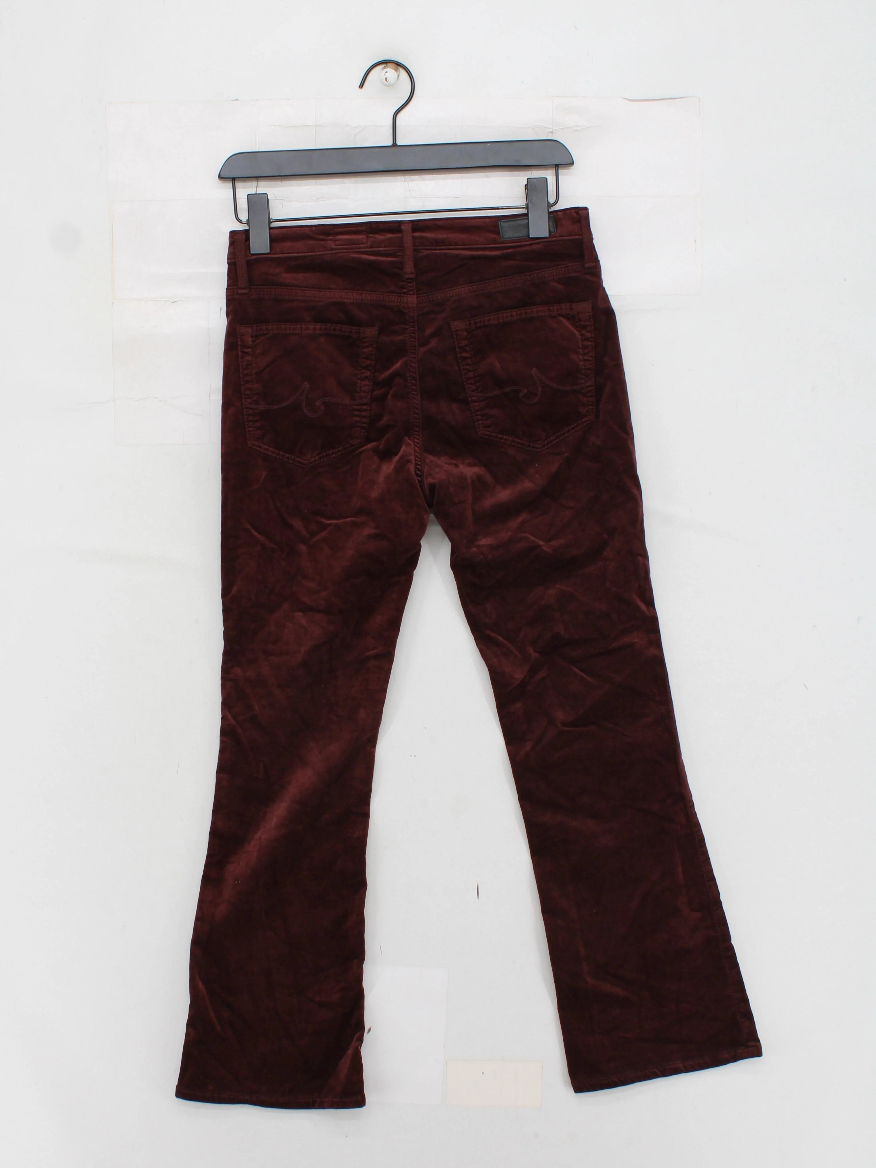 AG Adriano Goldschmied Women's Trousers W 27 in Brown Cotton - Image 2