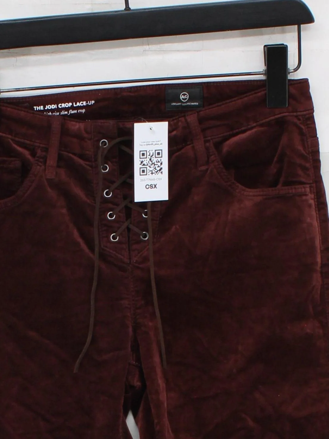 AG Adriano Goldschmied Women's Trousers W 27 in Brown Cotton - Image 3