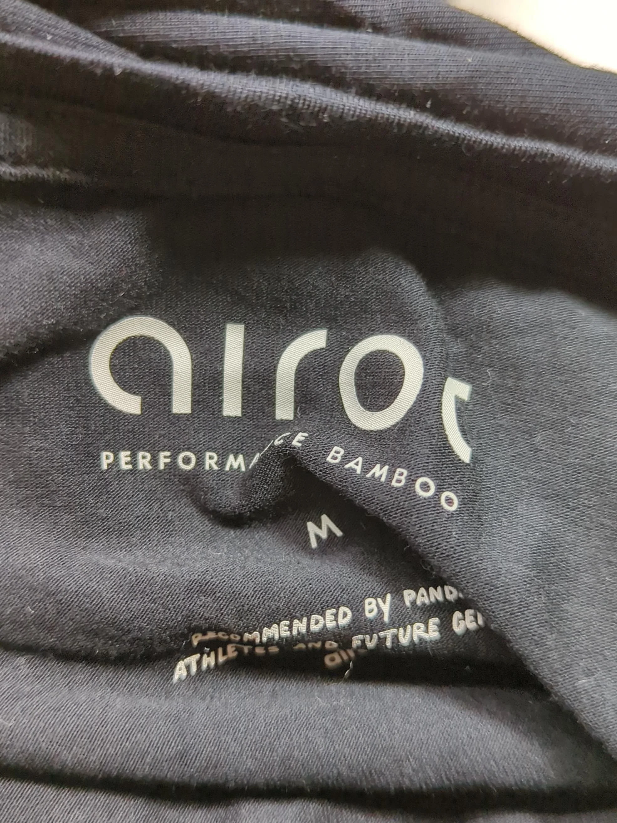 Airoc Men's T-Shirt M Black Lyocell Modal with Elastane Basic - Image 6