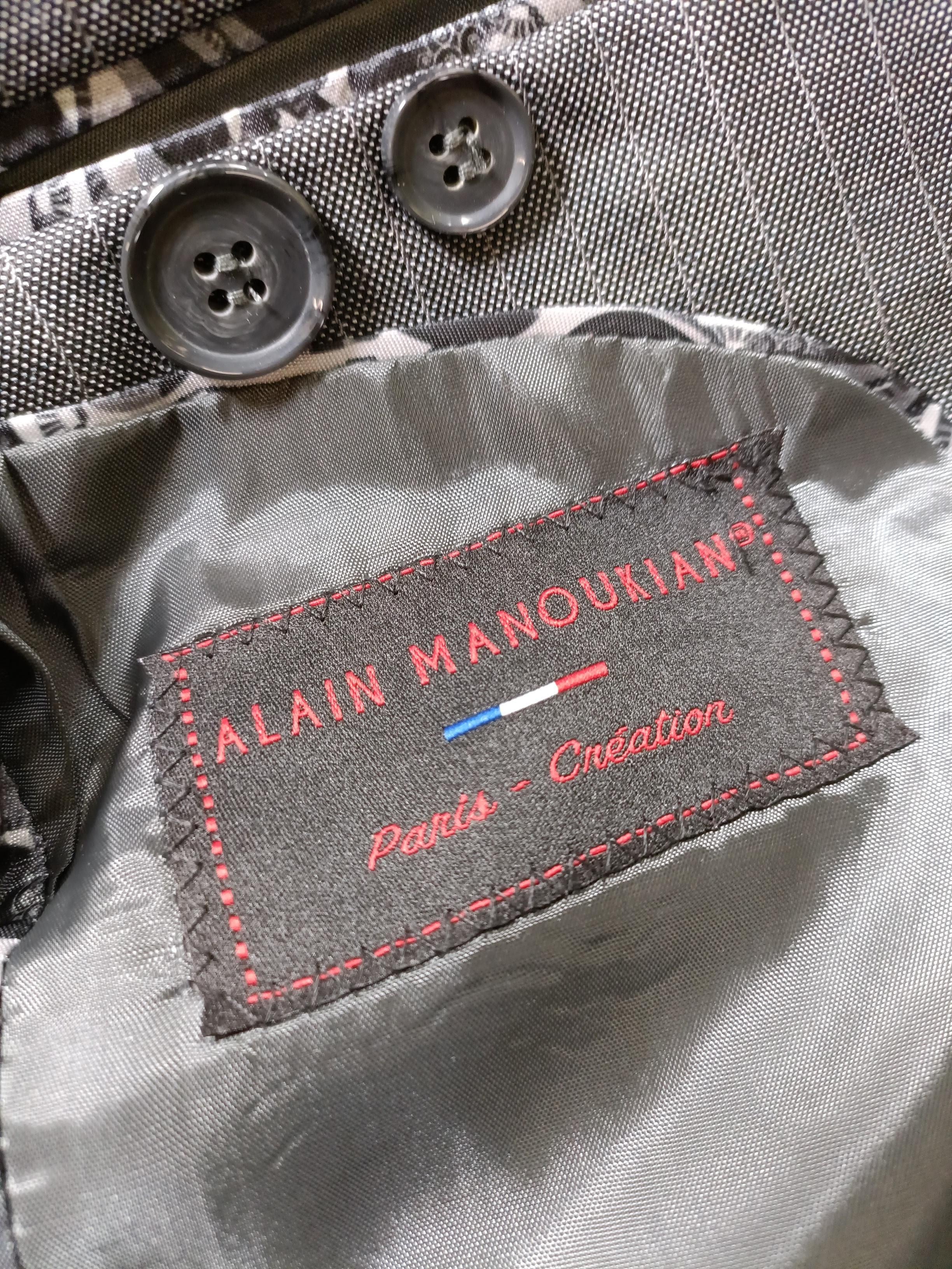 Alain Manoukian Men's Two Piece Suit M Grey Polyester with Viscose 3 Piece - Image 6
