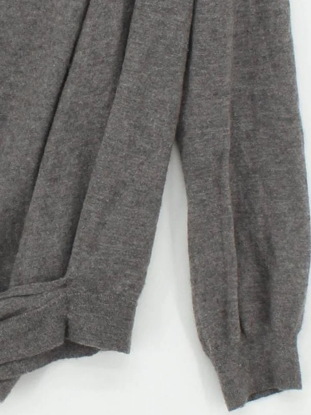 Alain Manoukian Women's Cardigan S Grey 100% Cashmere V-Neck Cardigan - Image 4