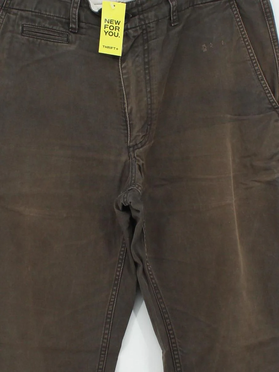 Albam Men's Trousers W 33 in Brown 100% Cotton Straight Chino - Image 3