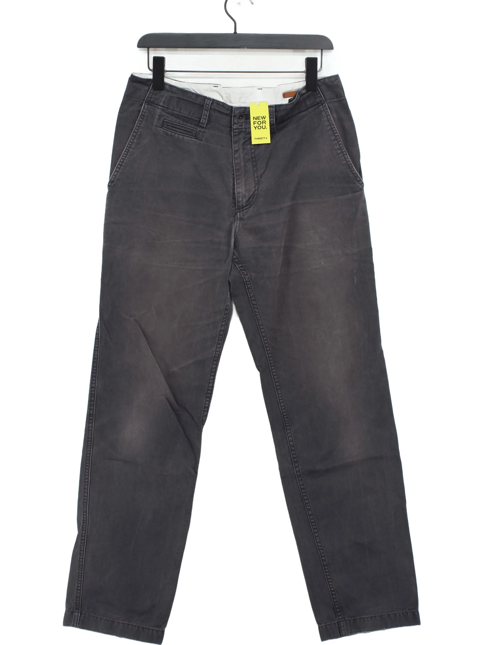 Albam Men's Trousers W 33 in Grey 100% Cotton Straight Chino