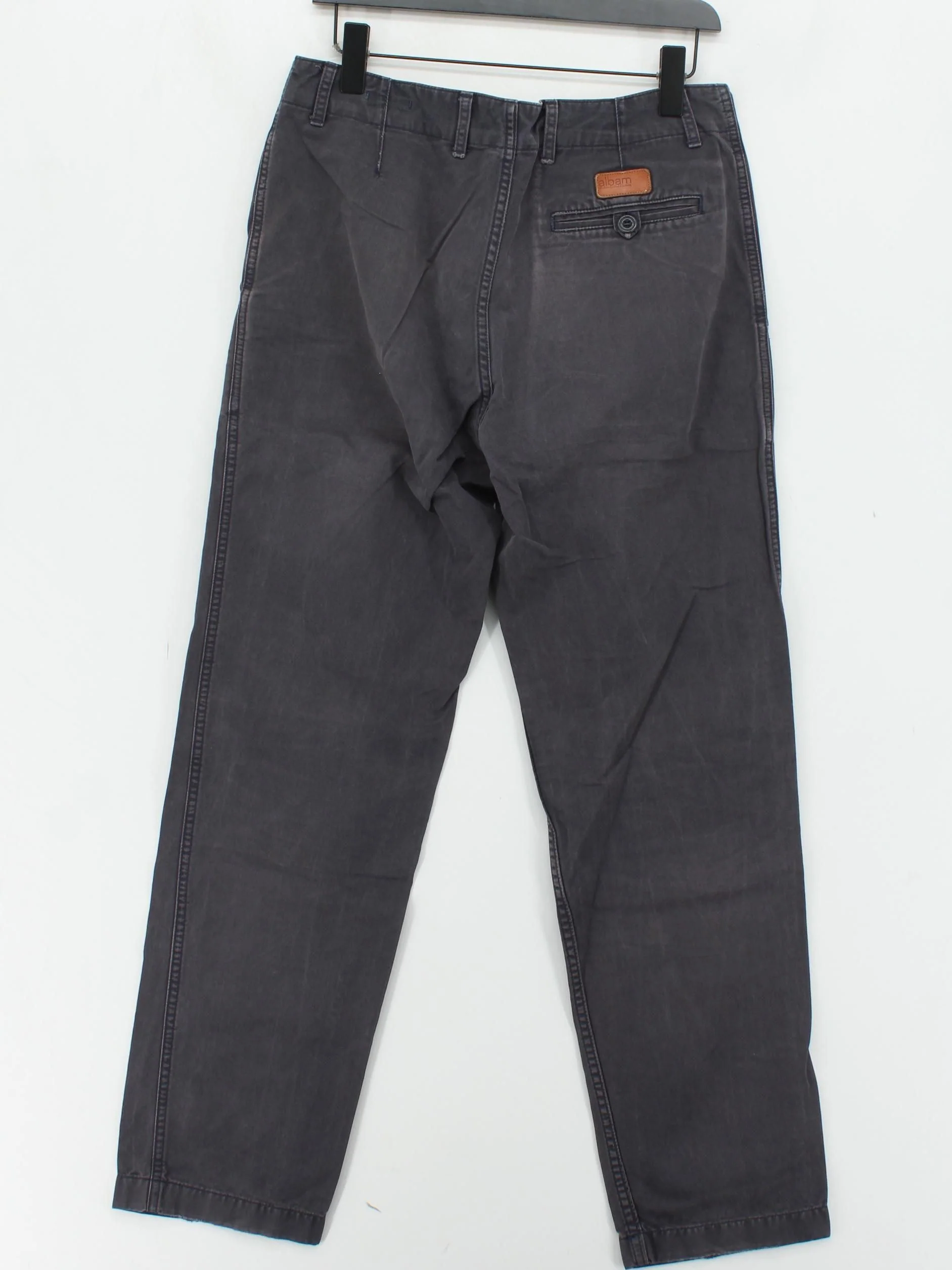 Albam Men's Trousers W 33 in Grey 100% Cotton Straight Chino - Image 2