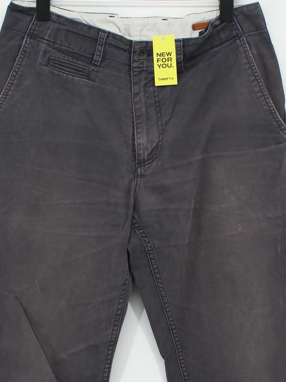 Albam Men's Trousers W 33 in Grey 100% Cotton Straight Chino - Image 3