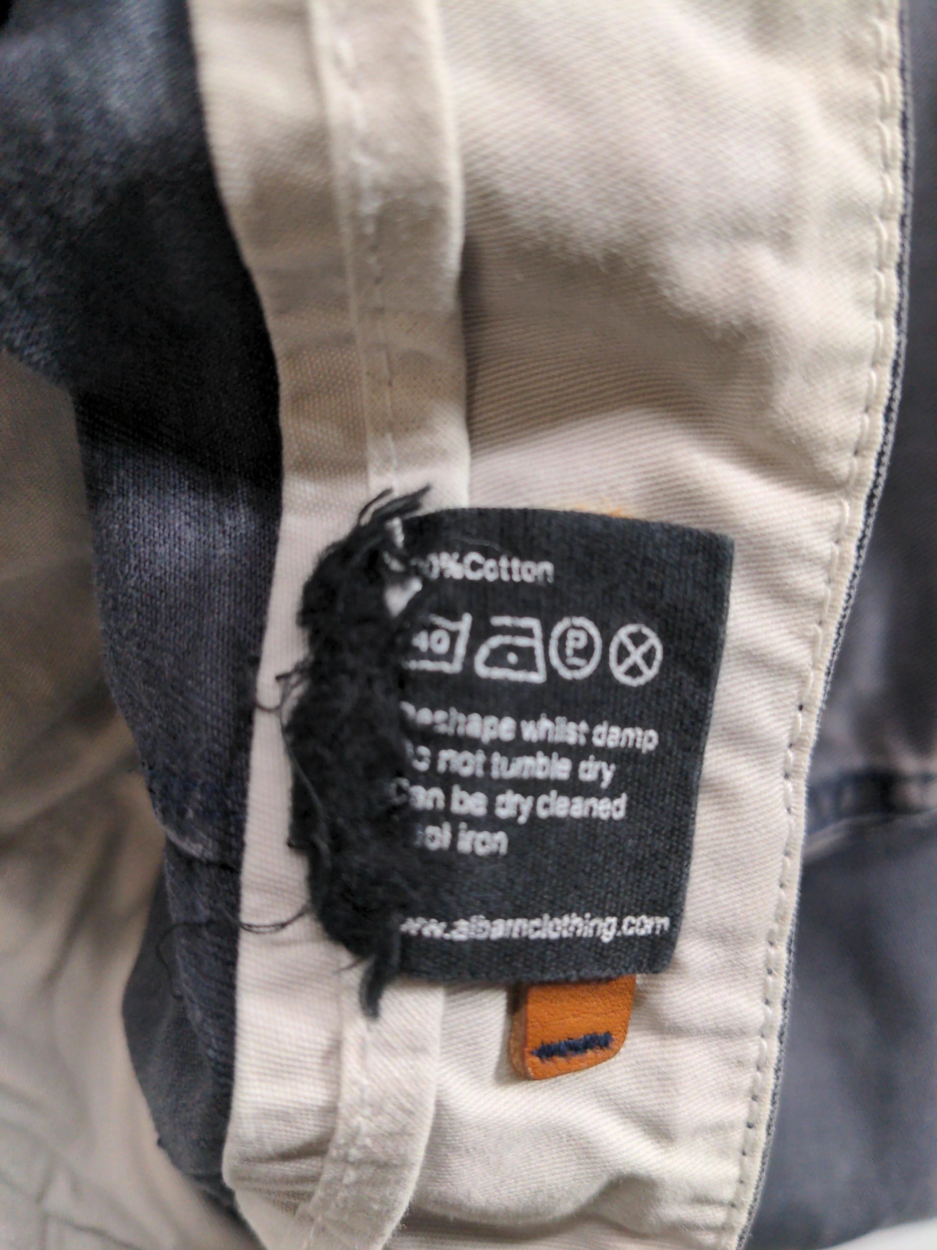 Albam Men's Trousers W 33 in Grey 100% Cotton Straight Chino - Image 6