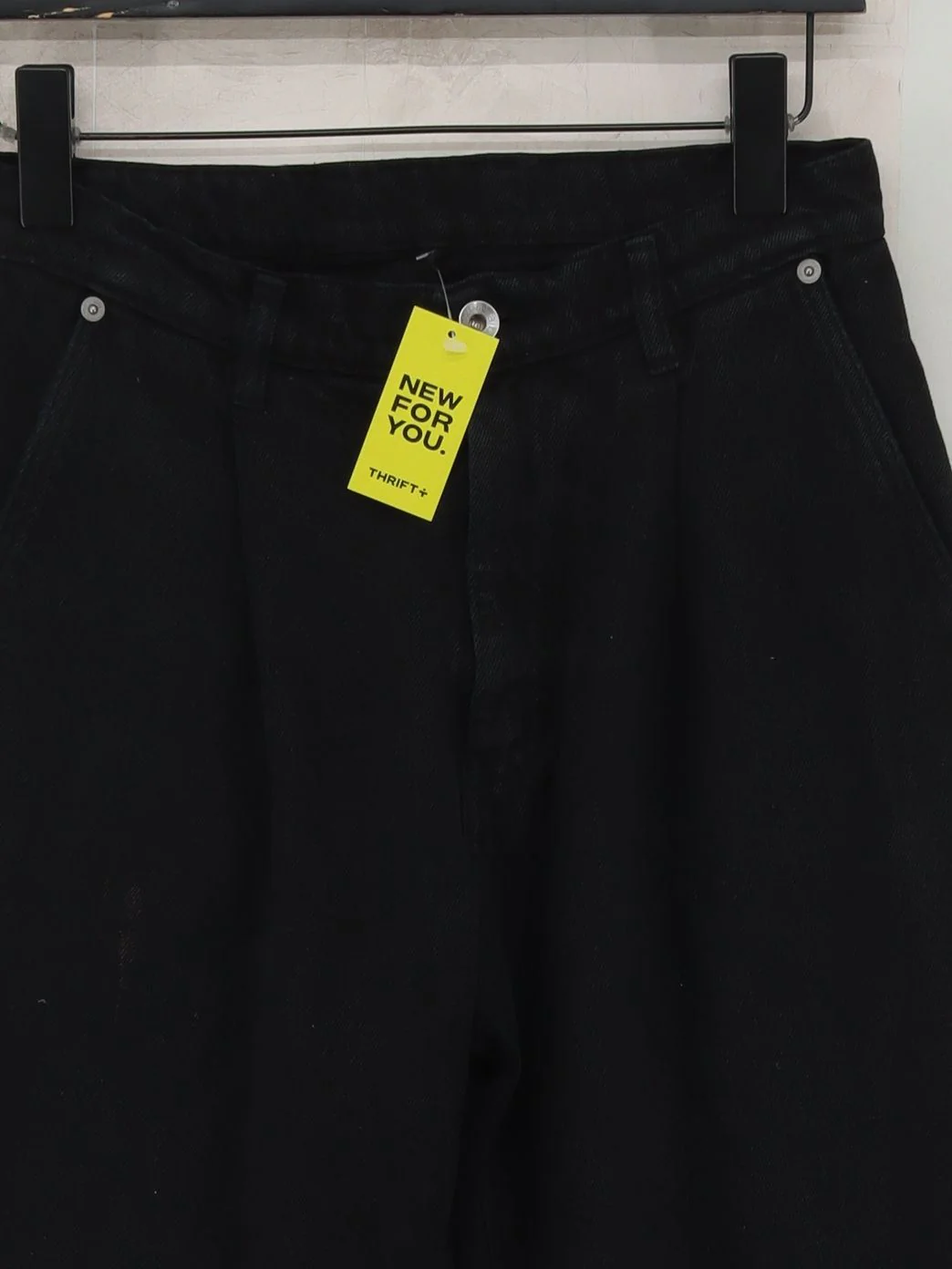 Albam Women's Trousers W 28 in Black 100% Cotton Wide-Leg Chino - Image 3