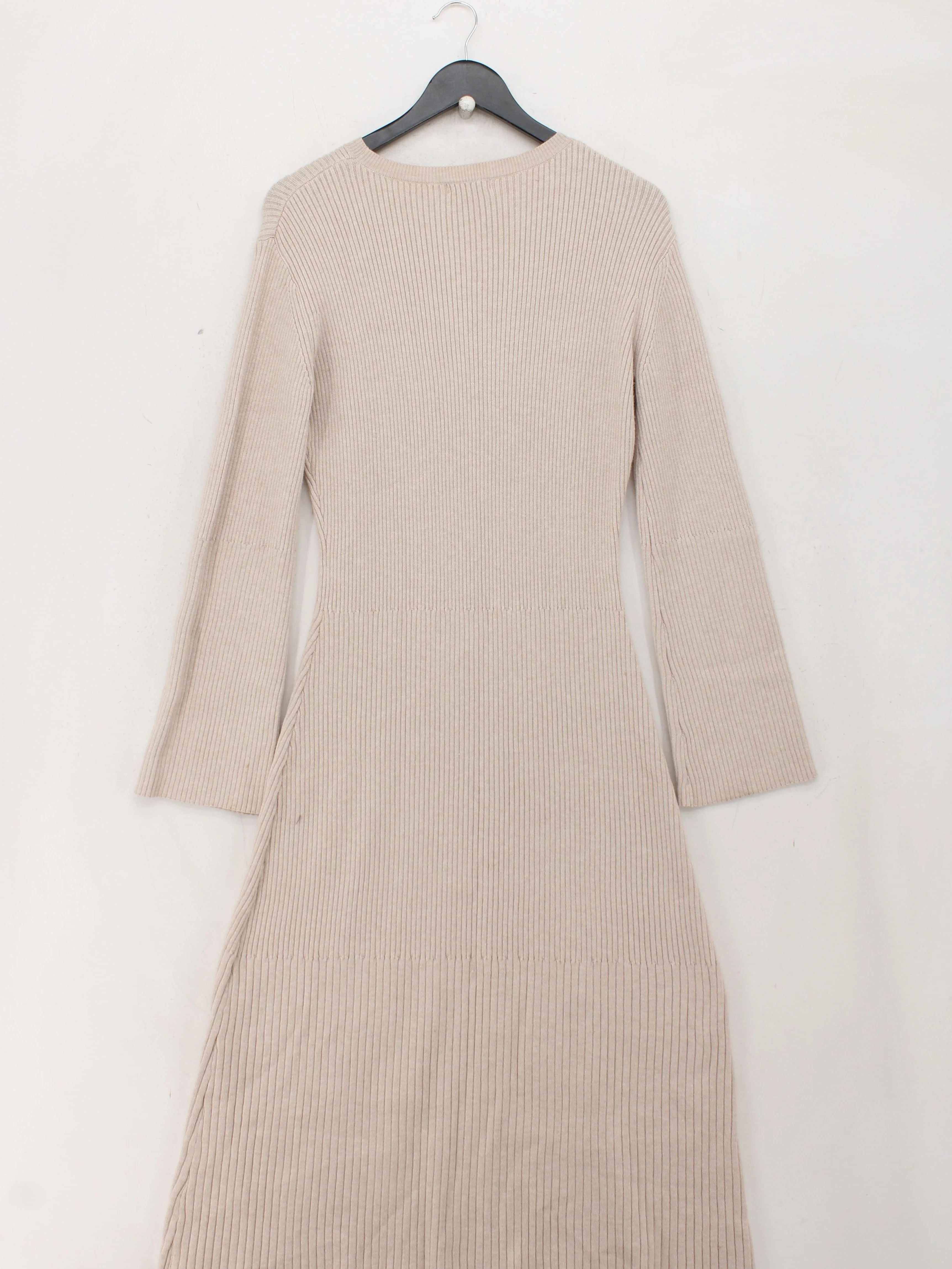 Albaray Jumper Midi Dress UK12 in Cream - Image 2