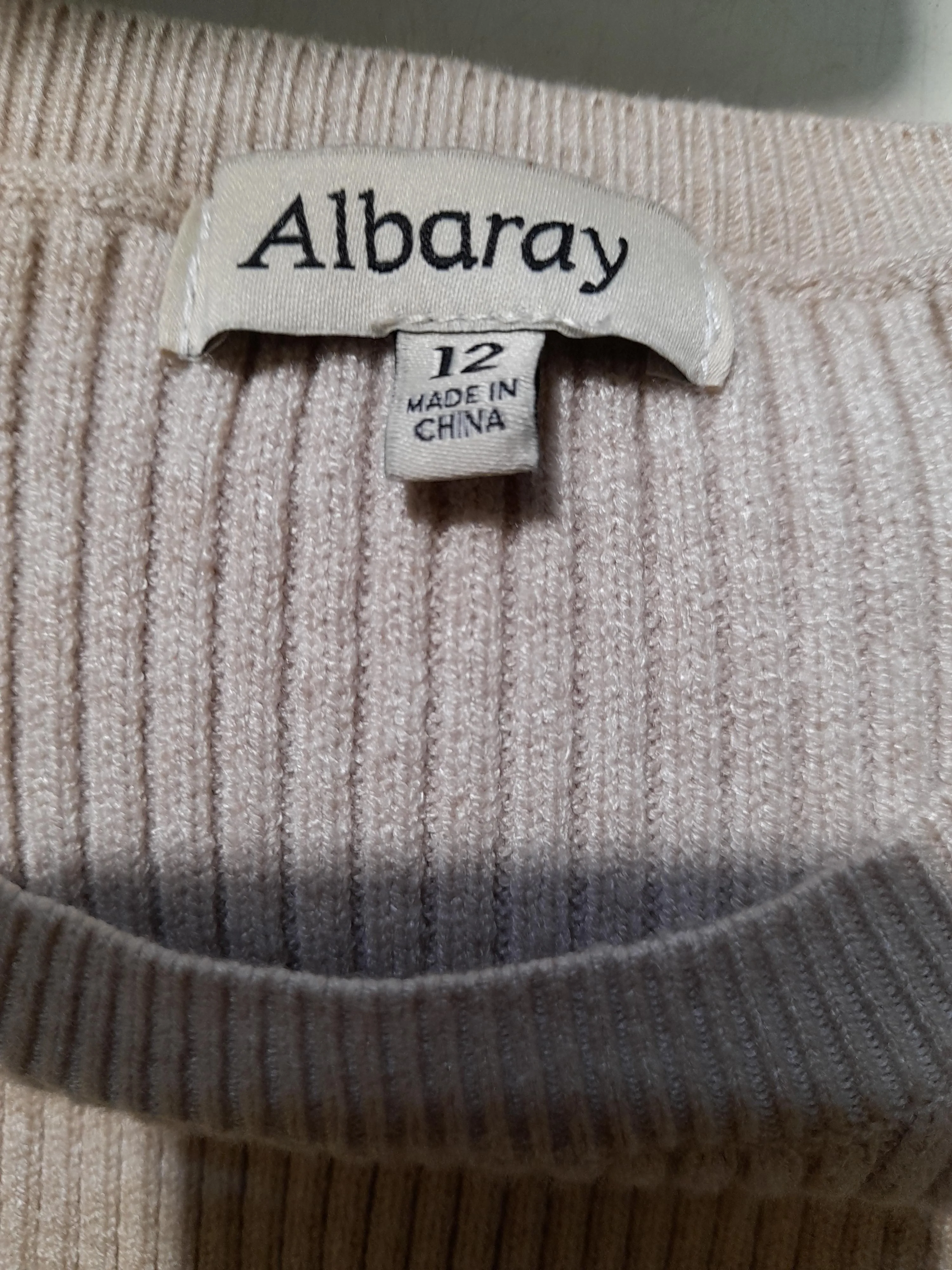 Albaray Jumper Midi Dress UK12 in Cream - Image 6