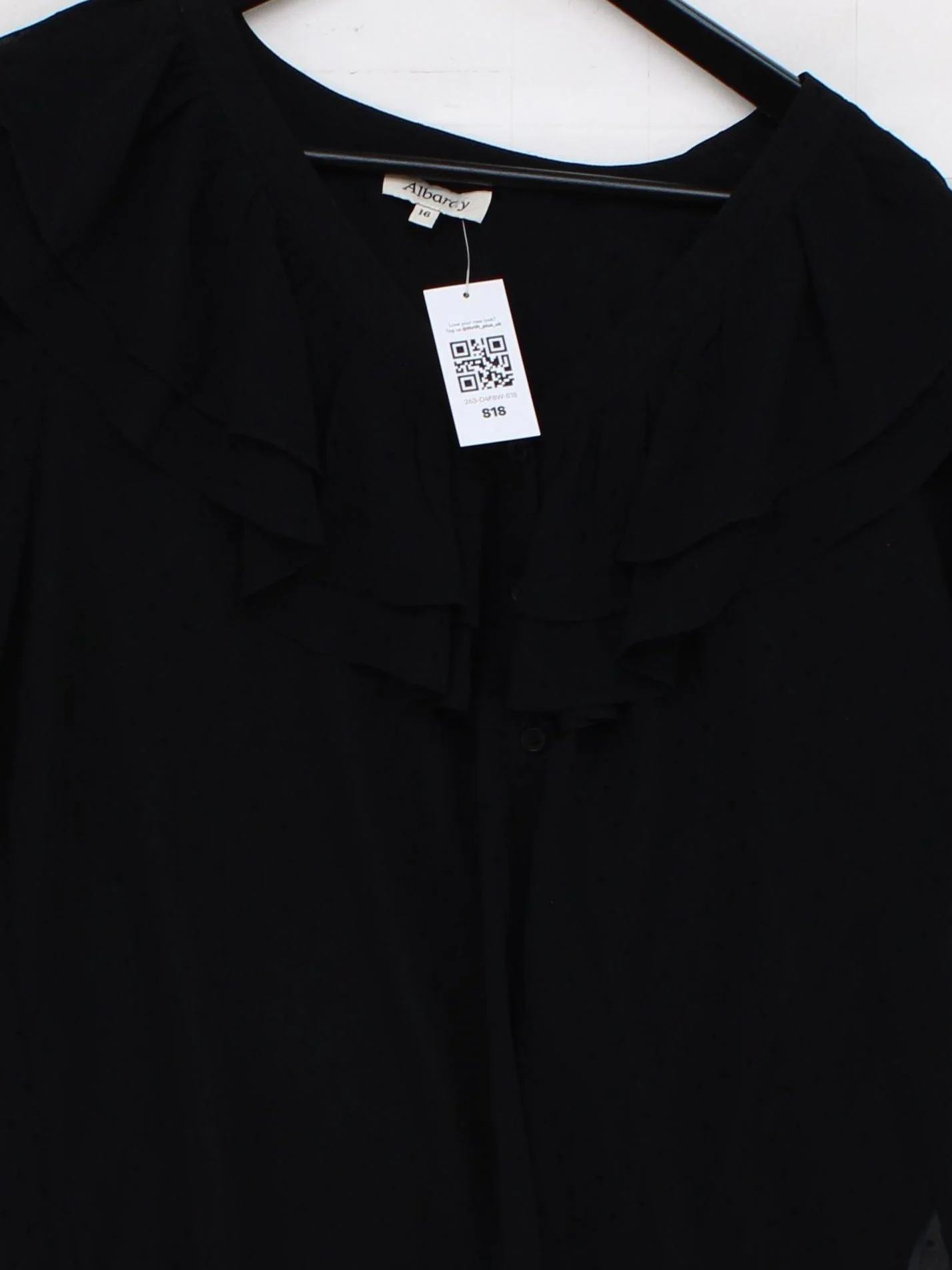 Albaray Women's Blouse UK 16 Black Polyester - Image 3