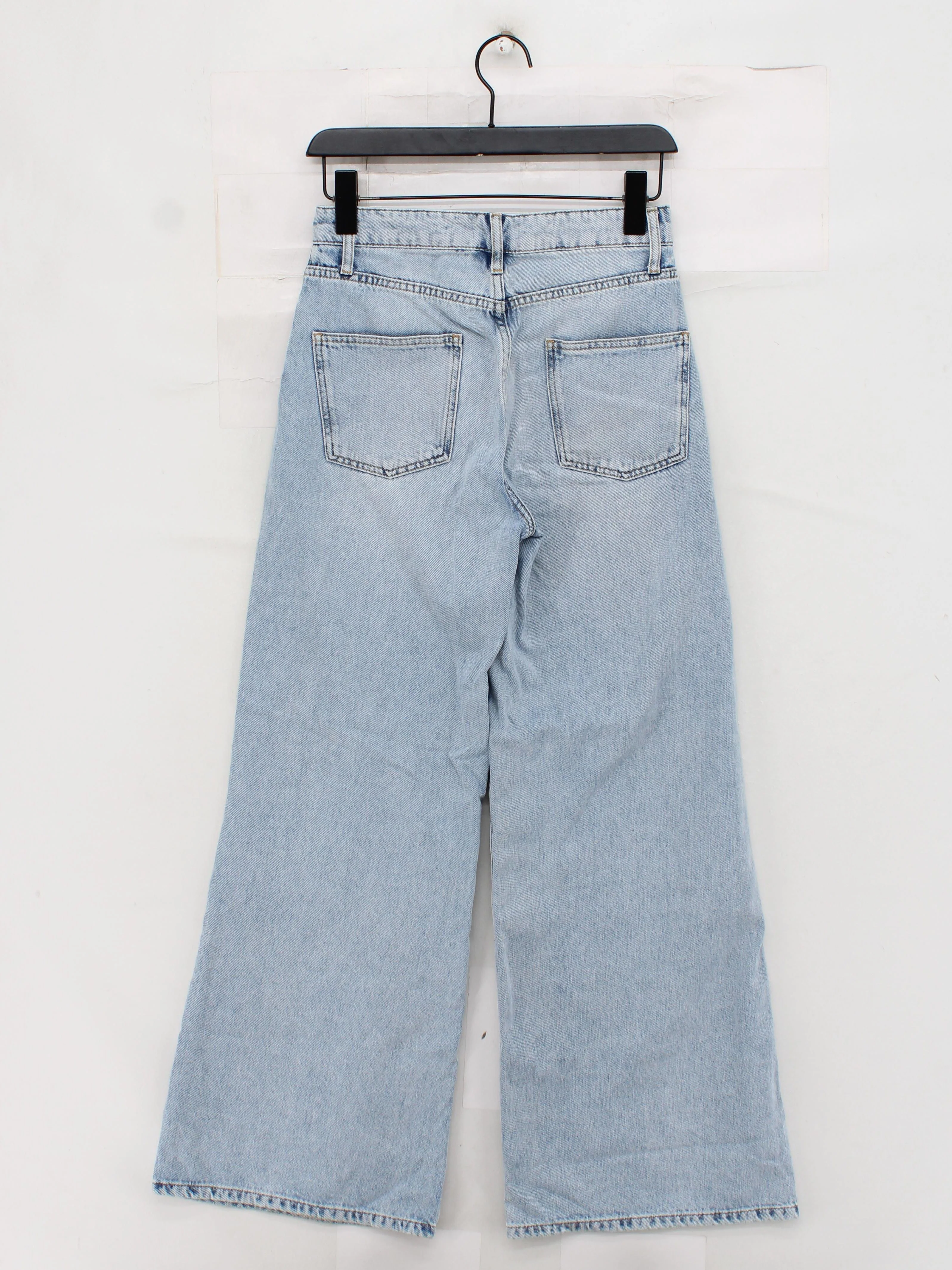 Albaray Women's Jeans UK 8 Blue 100% Cotton Wide-Leg - Image 2