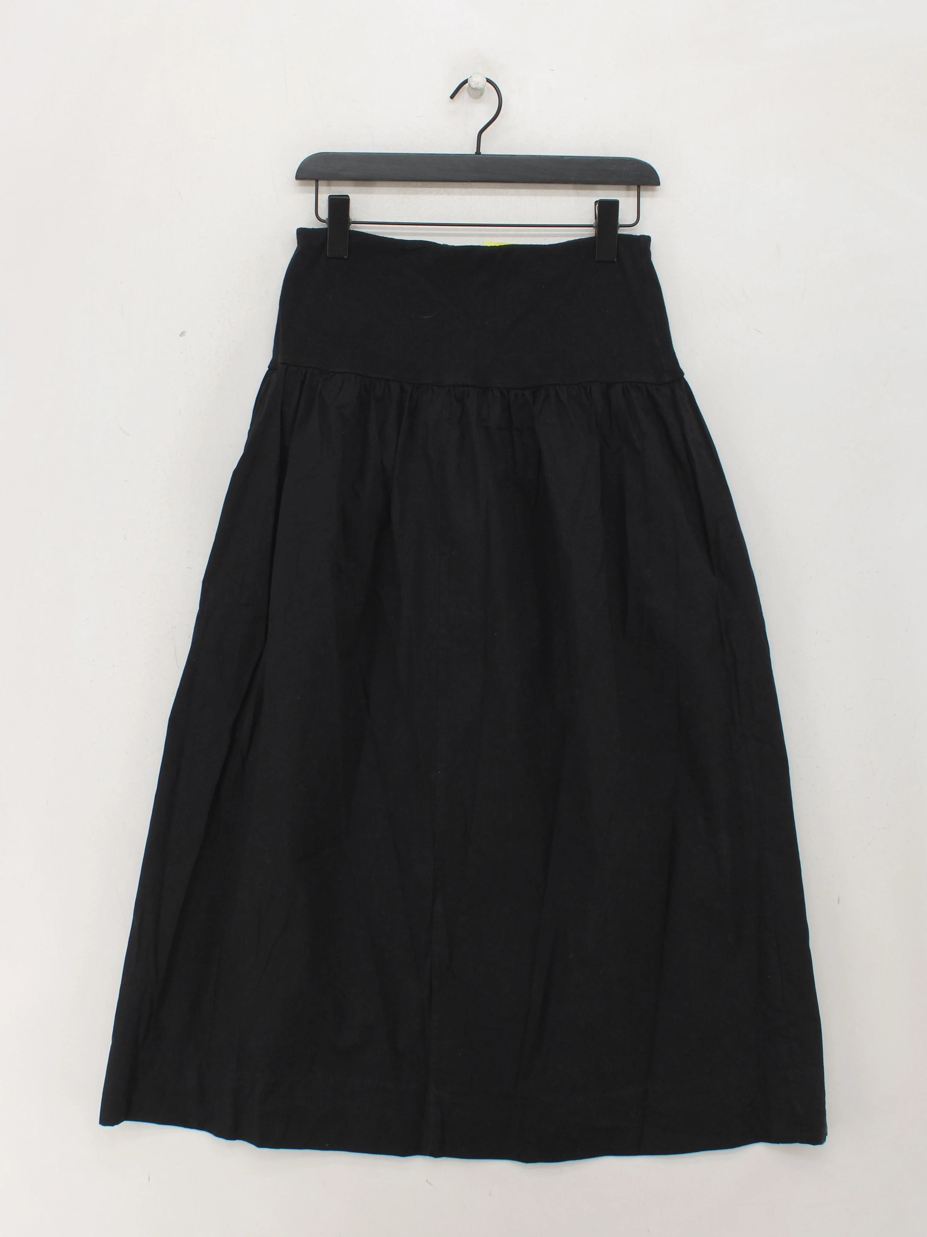 Albaray Women's Midi Skirt UK 10 Black Cotton with Elastane Midi A-Line - Image 2