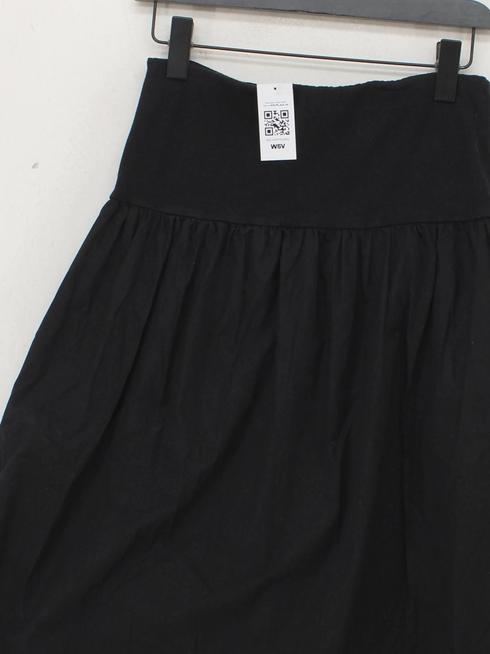 Albaray Women's Midi Skirt UK 10 Black Cotton with Elastane Midi A-Line - Image 3