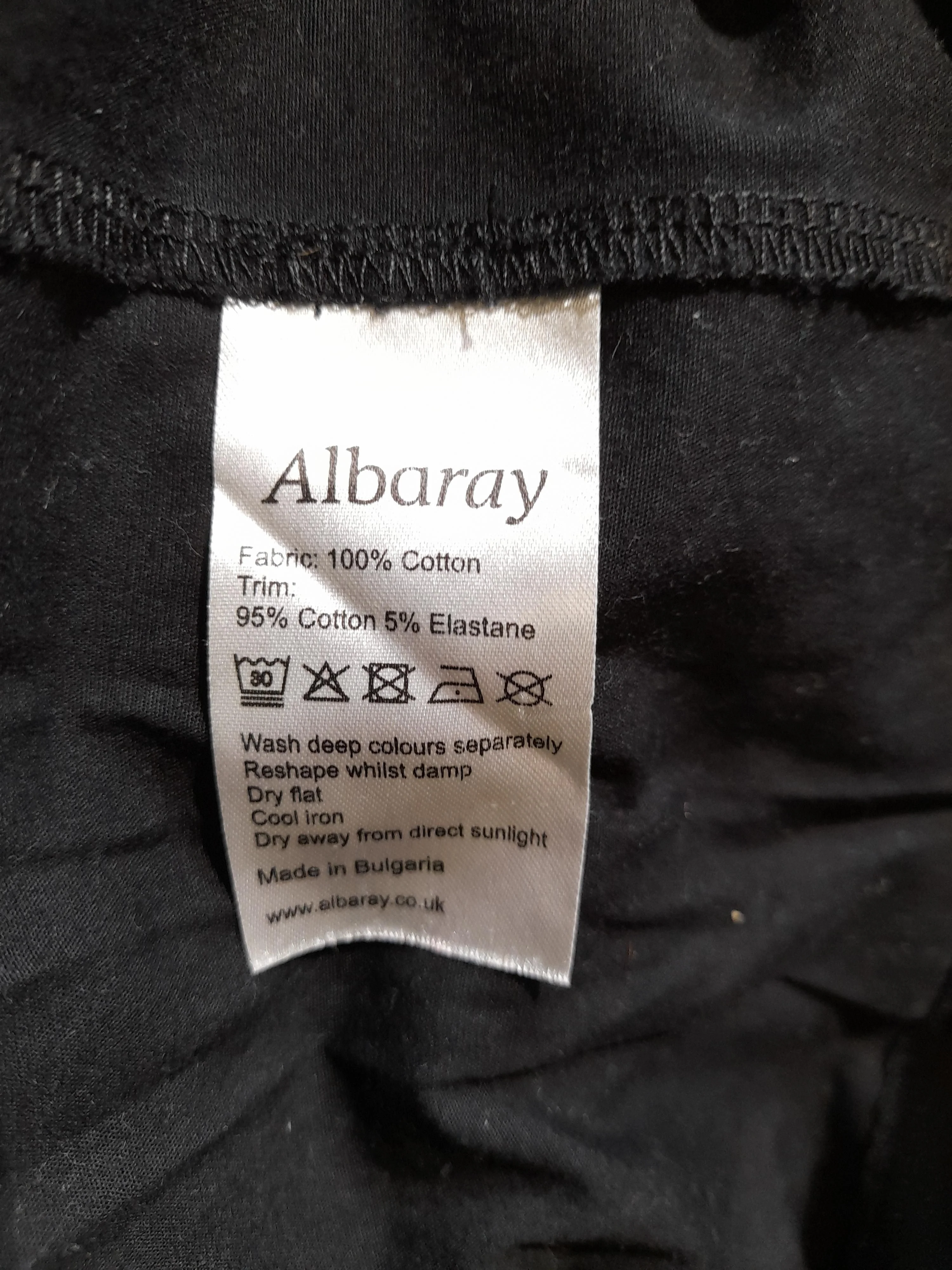 Albaray Women's Midi Skirt UK 10 Black Cotton with Elastane Midi A-Line - Image 6