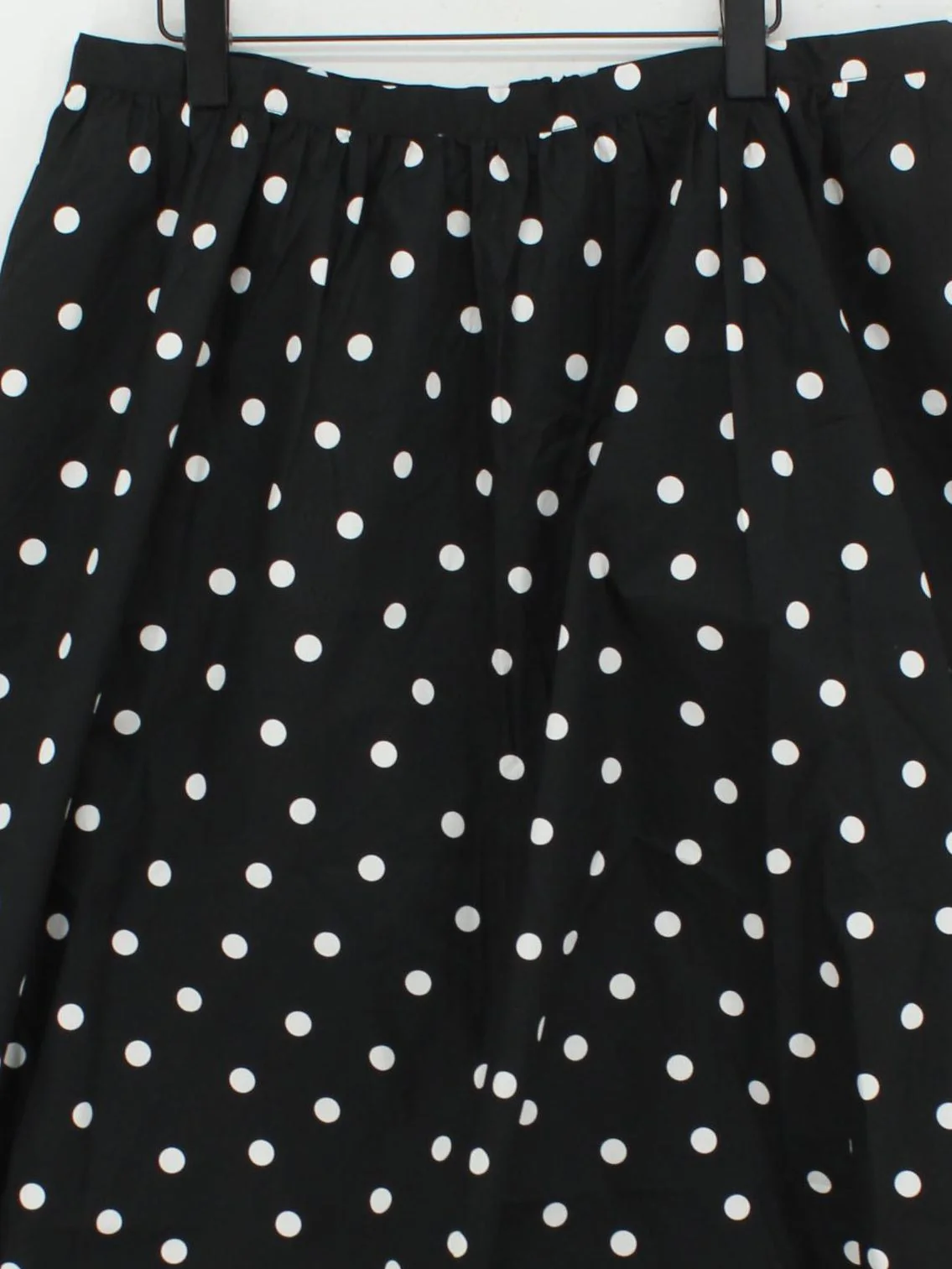 Albaray Women's Midi Skirt UK 18 Black Polkadot 100% Cotton Midi A-Line - Image 3
