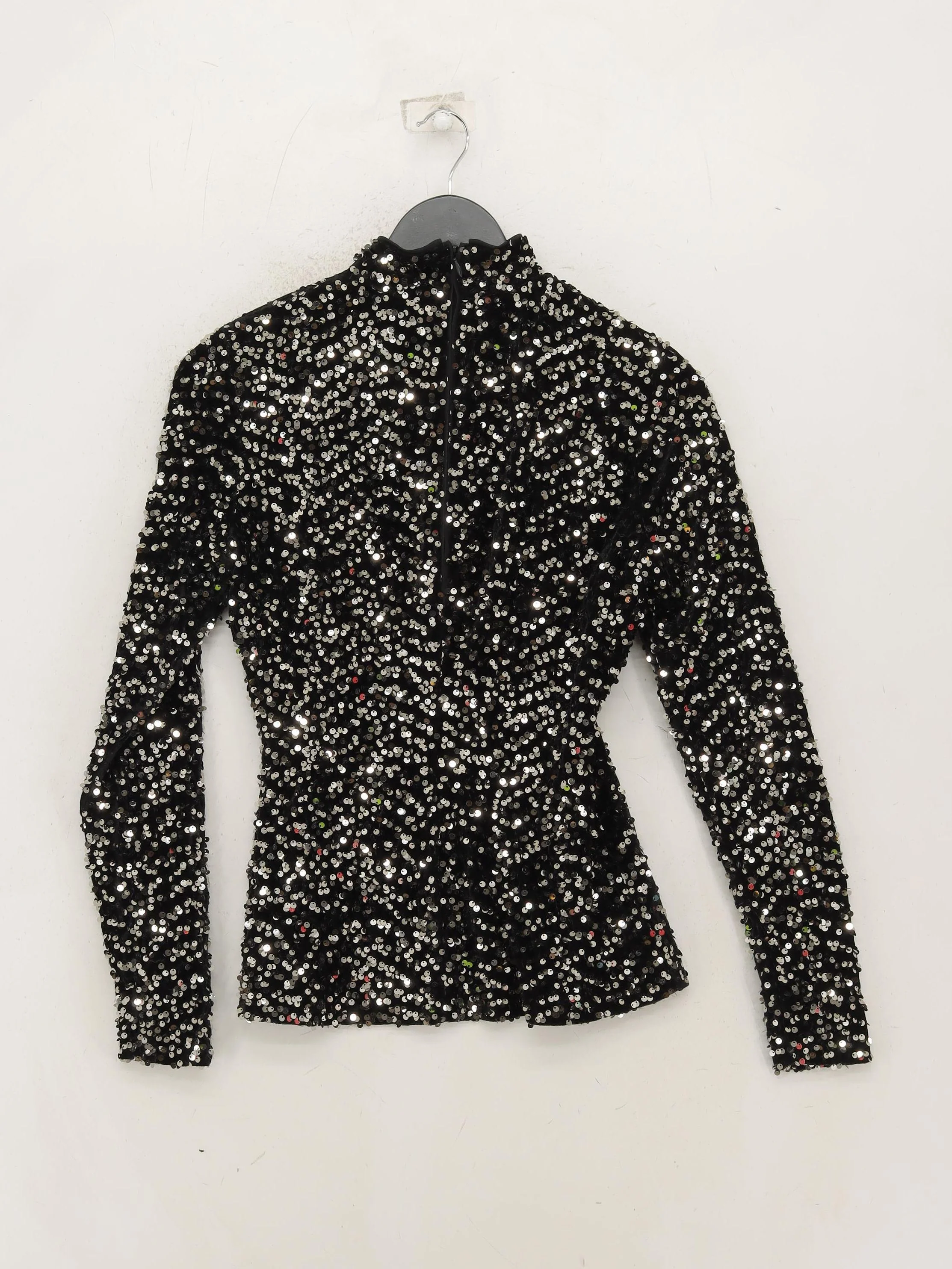 Albaray Women's Top UK 10 Multi 100% Other Long Sleeve Mock Neck Basic - Image 2