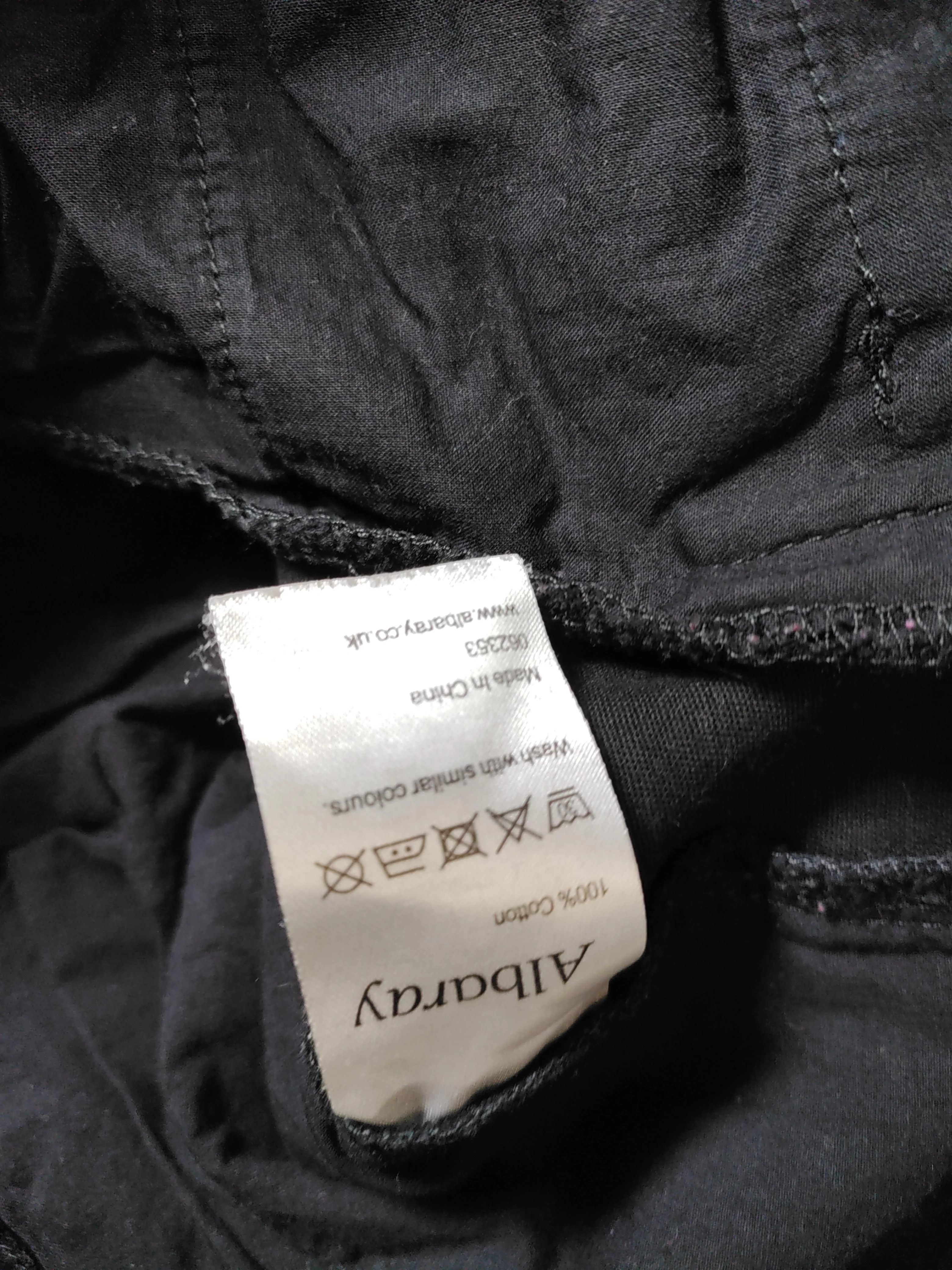 Albaray Women's Trousers UK 12 Black 100% Cotton Wide-Leg Cargo - Image 6