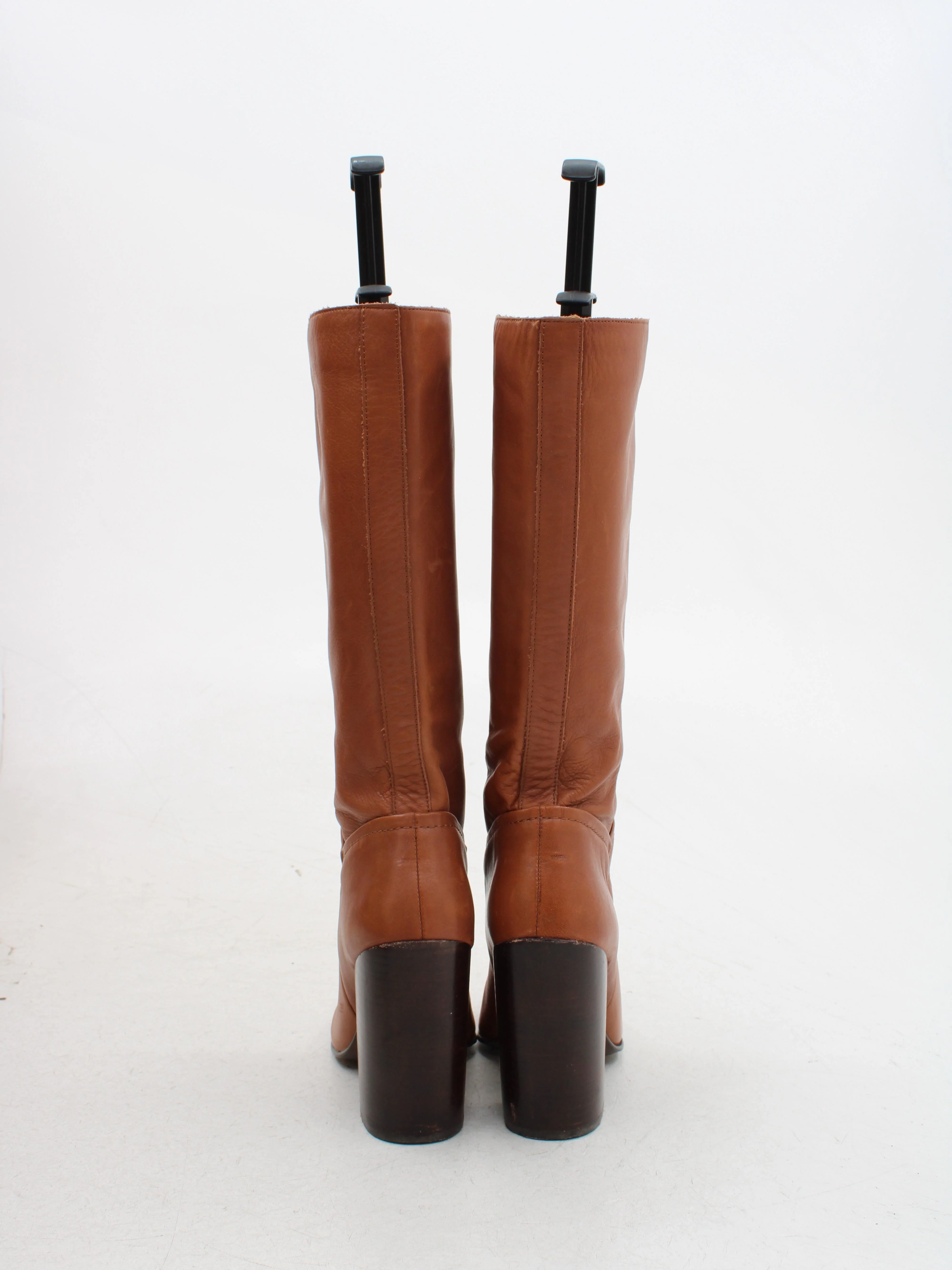 Aldo Women's Boots UK 5 Tan 100% Leather Riding Boot - Image 3