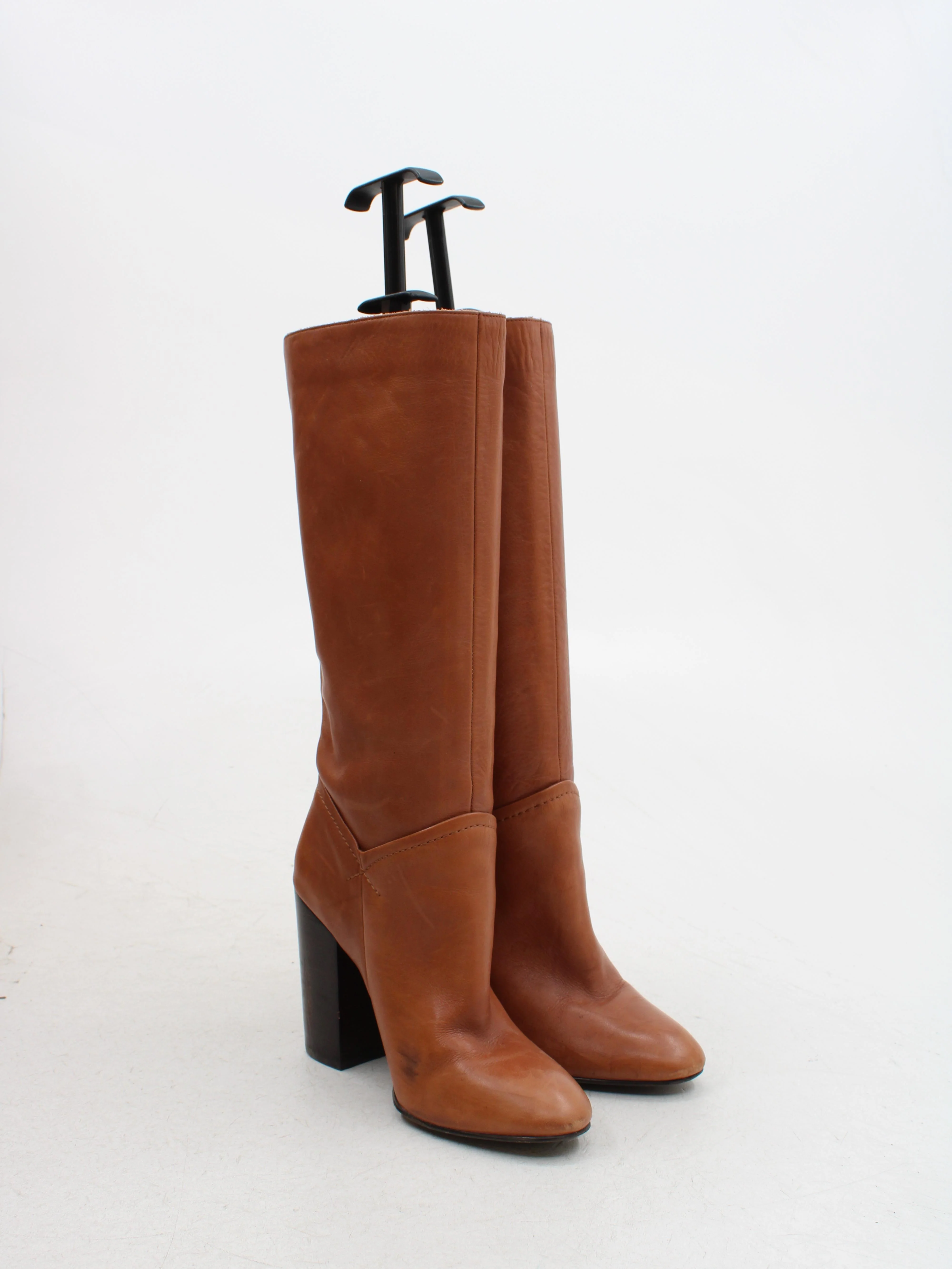 Aldo Women's Boots UK 5 Tan 100% Leather Riding Boot - Image 4