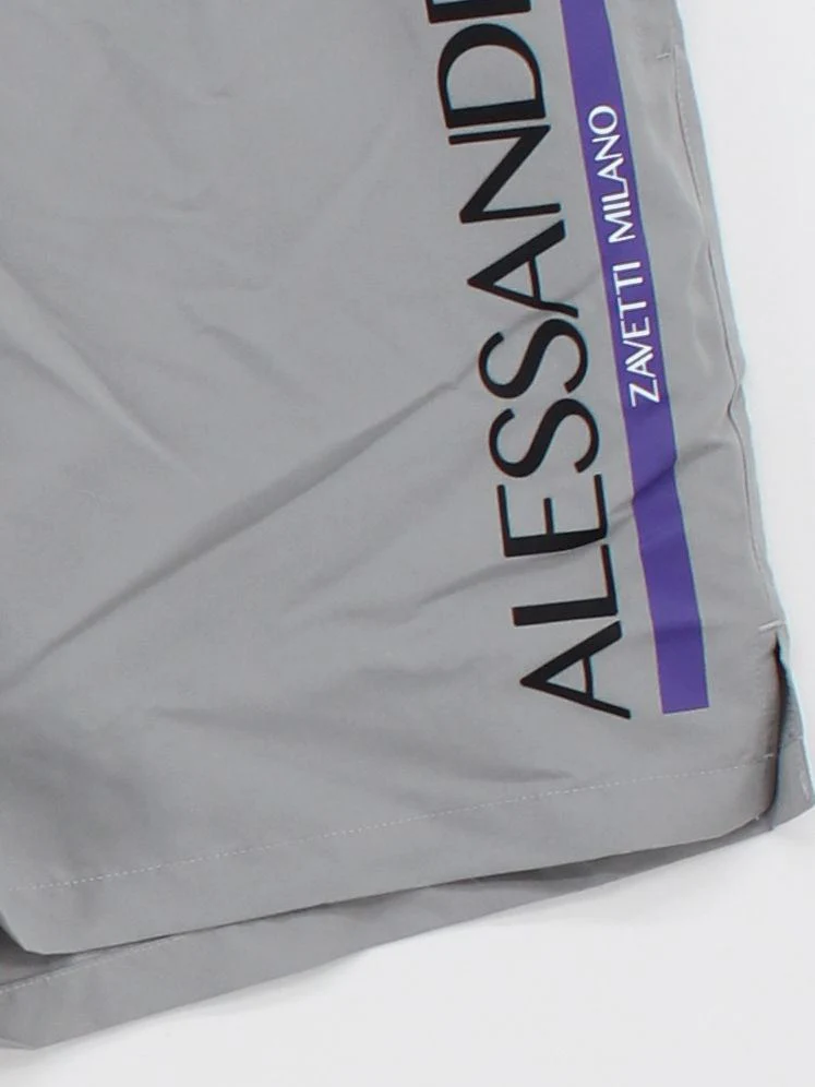 Alessandro Zavetti athletic swim trunks in grey RRP £30 - Image 4
