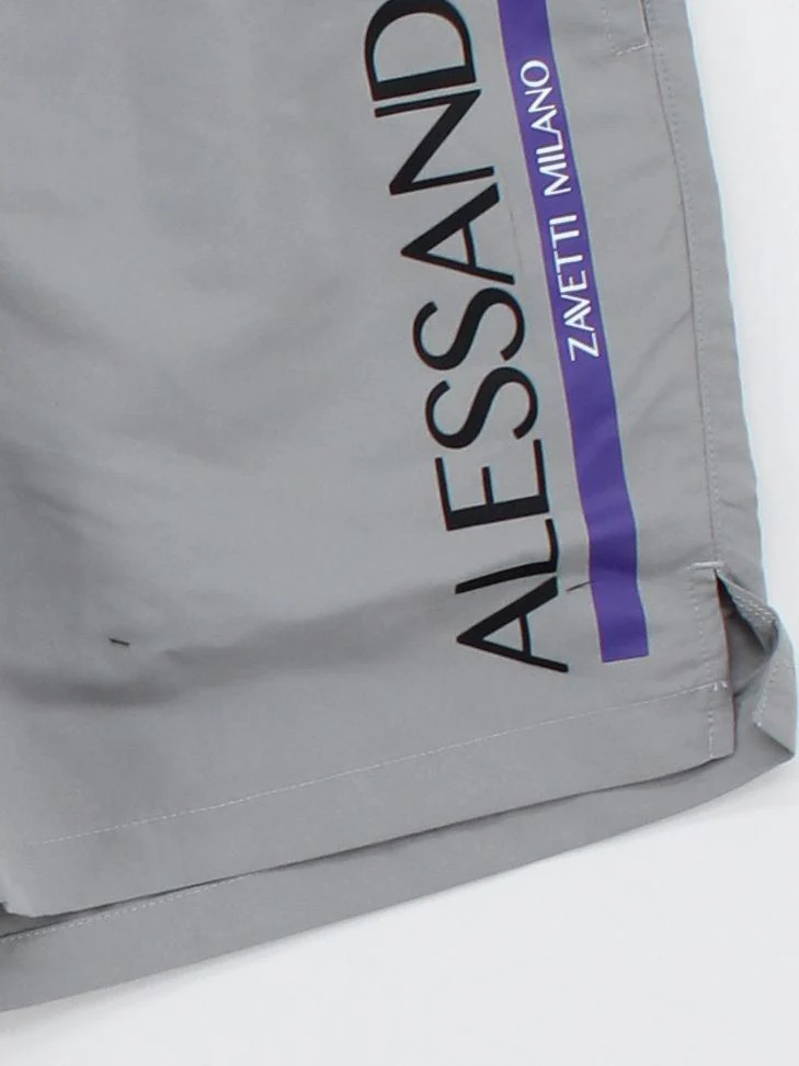 Alessandro Zavetti swim trunks in grey RRP £30 - Image 4