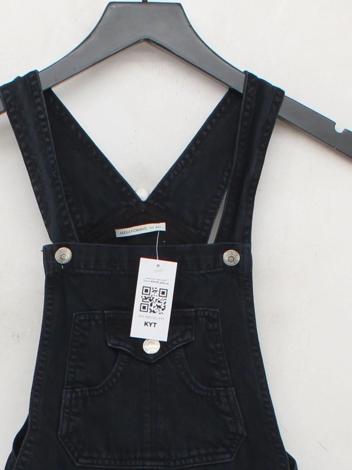 Alexa Chung For AG Women's Jumpsuit W 24 in Black 100% Cotton Straight Jumpsuit - Image 3
