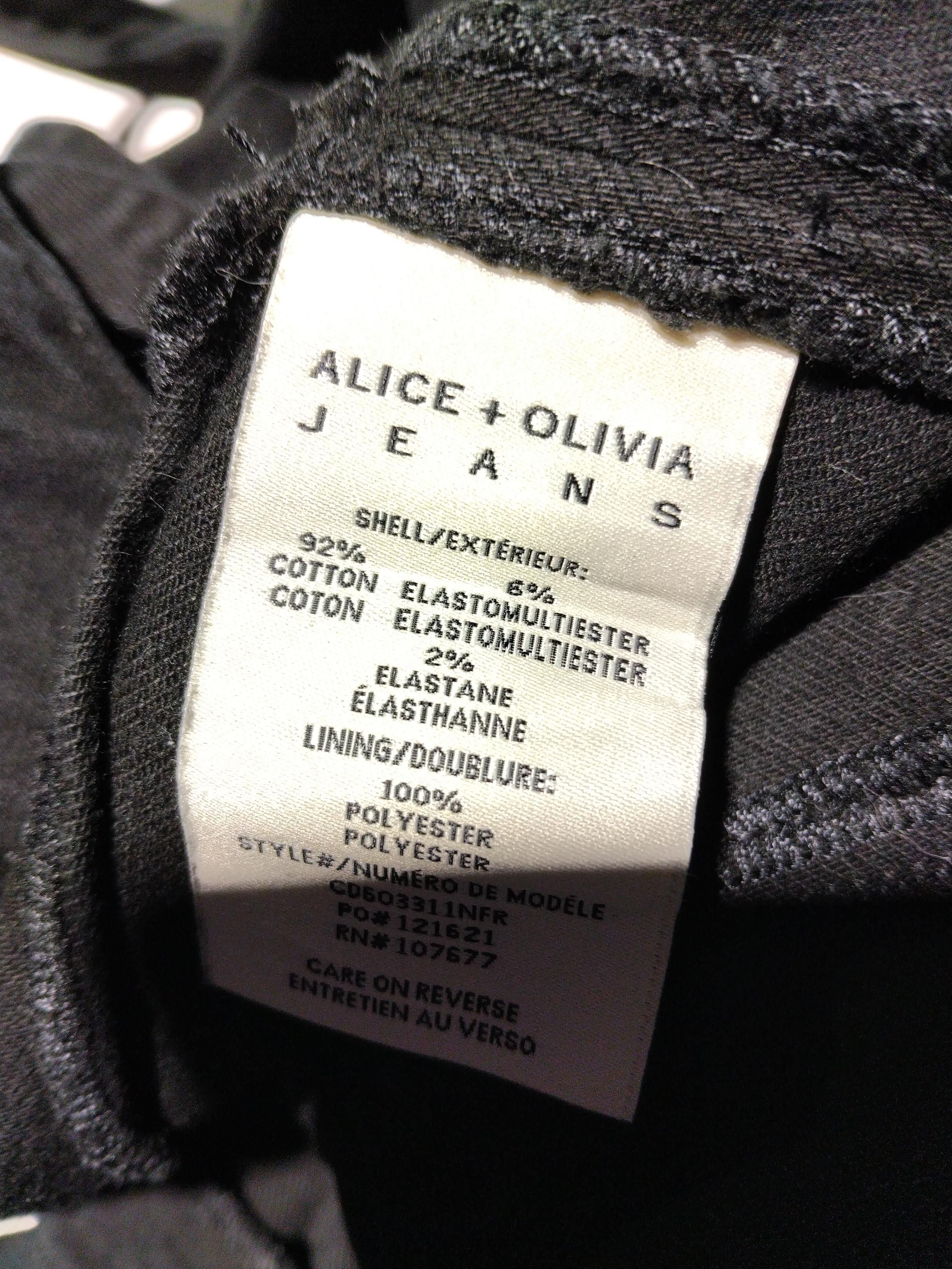 Alice + Olivia Women's Jumpsuit W 26 in Black Cotton with Elastane Jumpsuit - Image 6